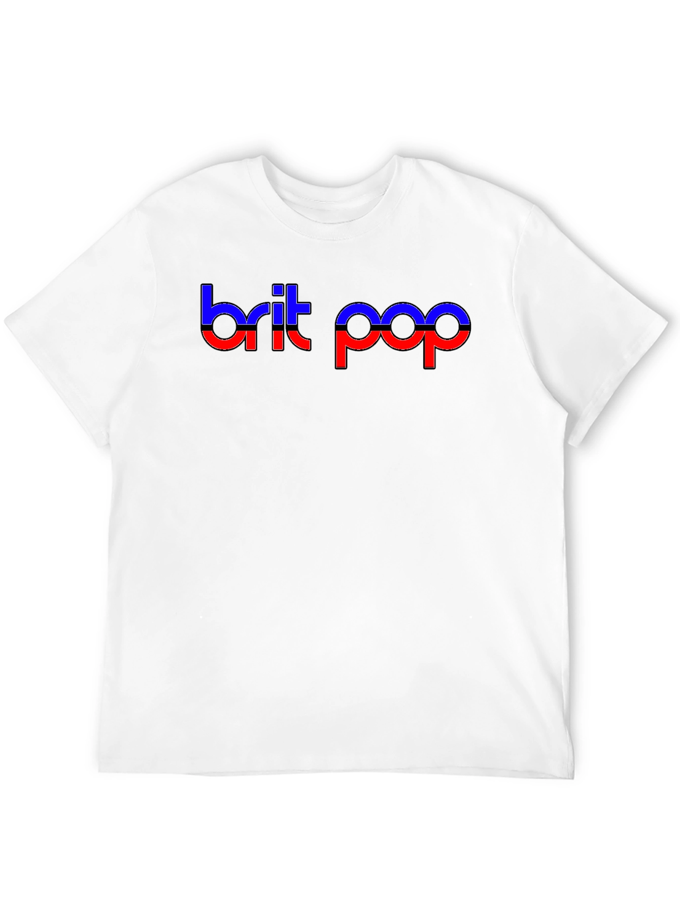 Brit Pop Graphic Tee - Black T-Shirt