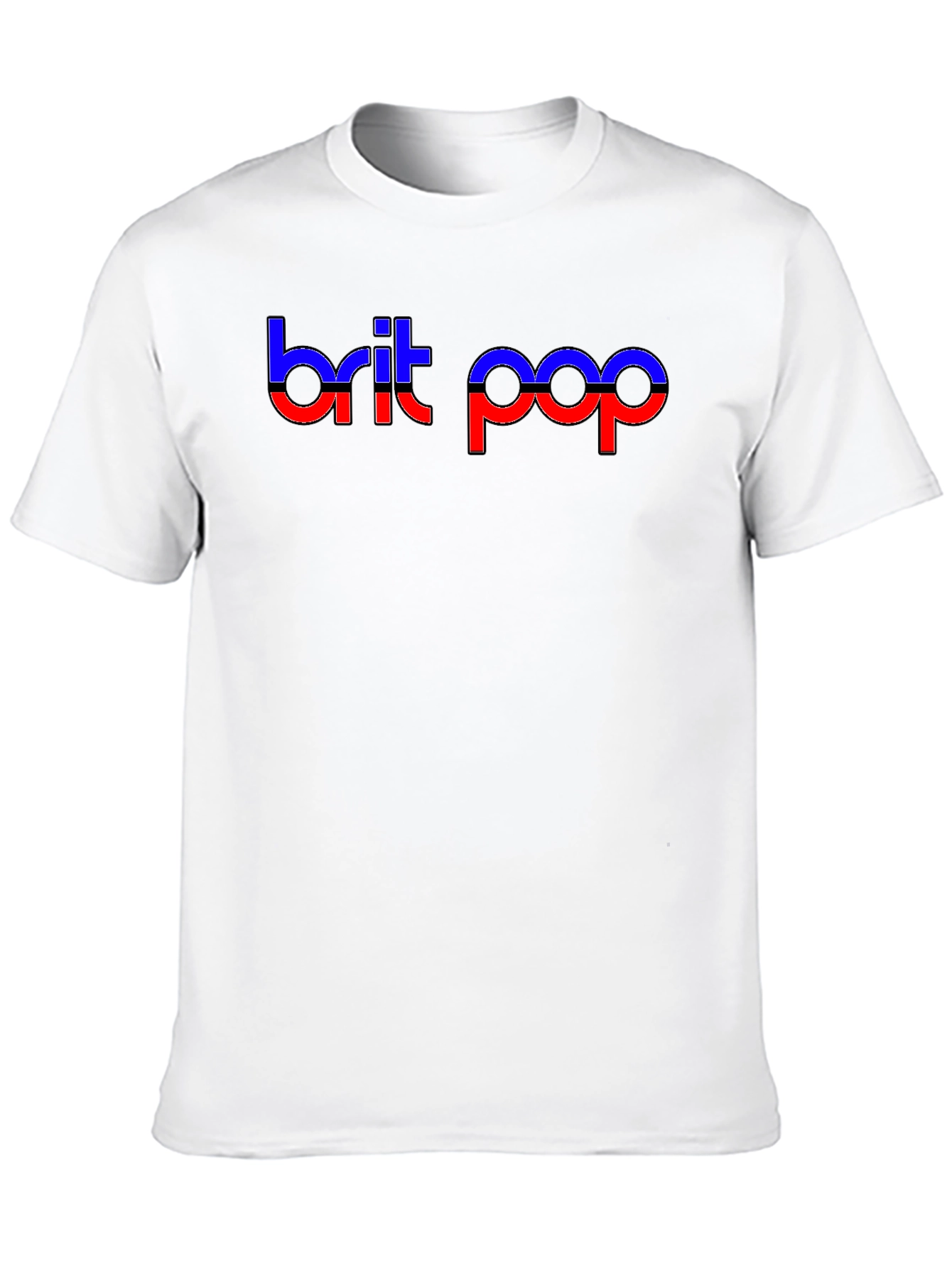 Brit Pop Graphic Tee - Black T-Shirt