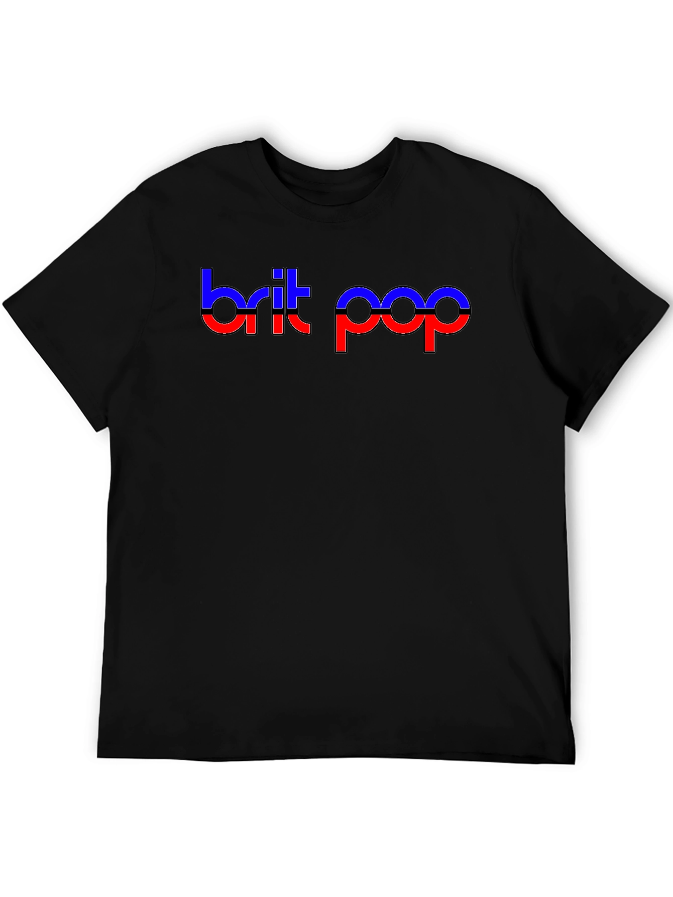 Brit Pop Graphic Tee - Black T-Shirt