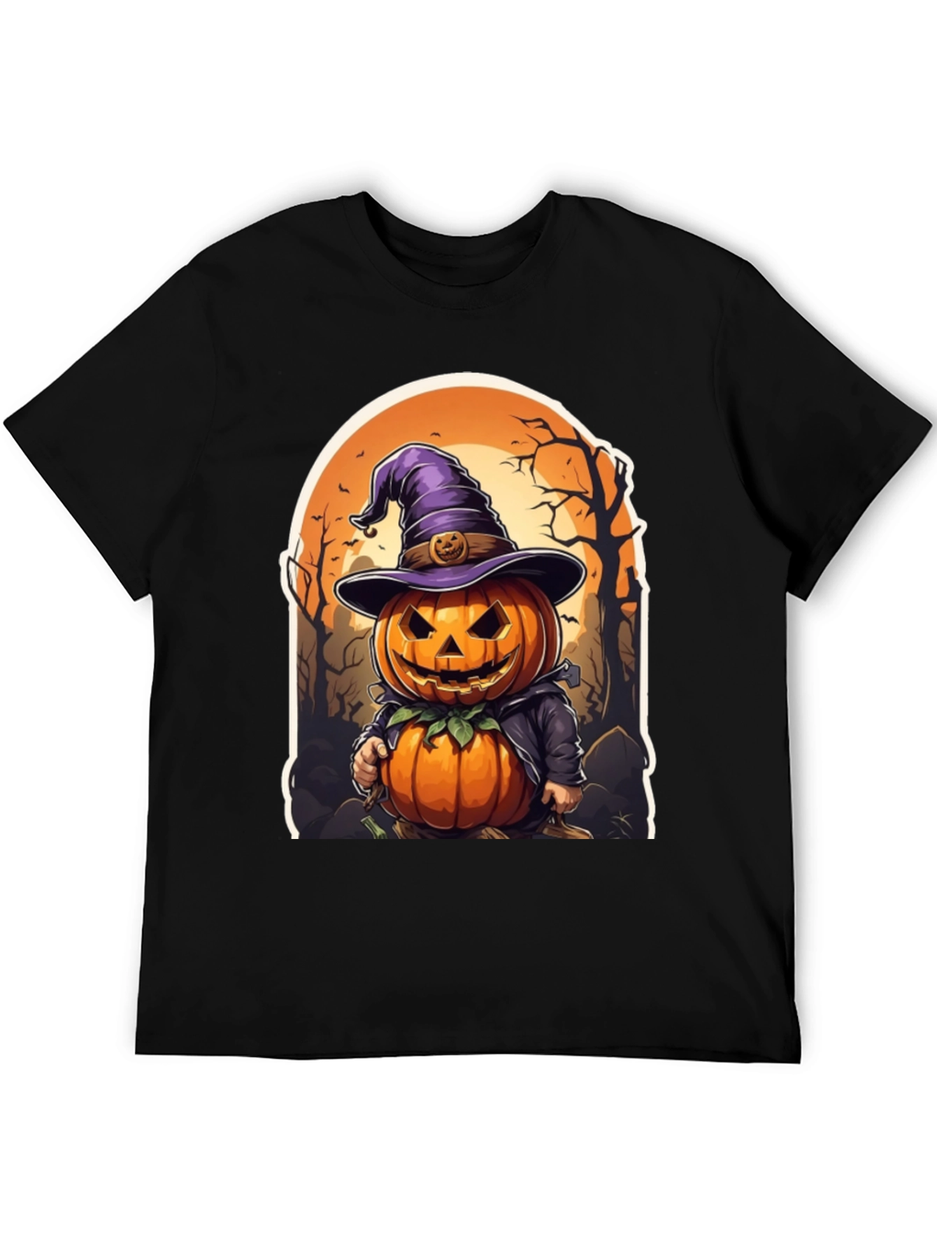Halloween Pumpkin Character T-Shirt