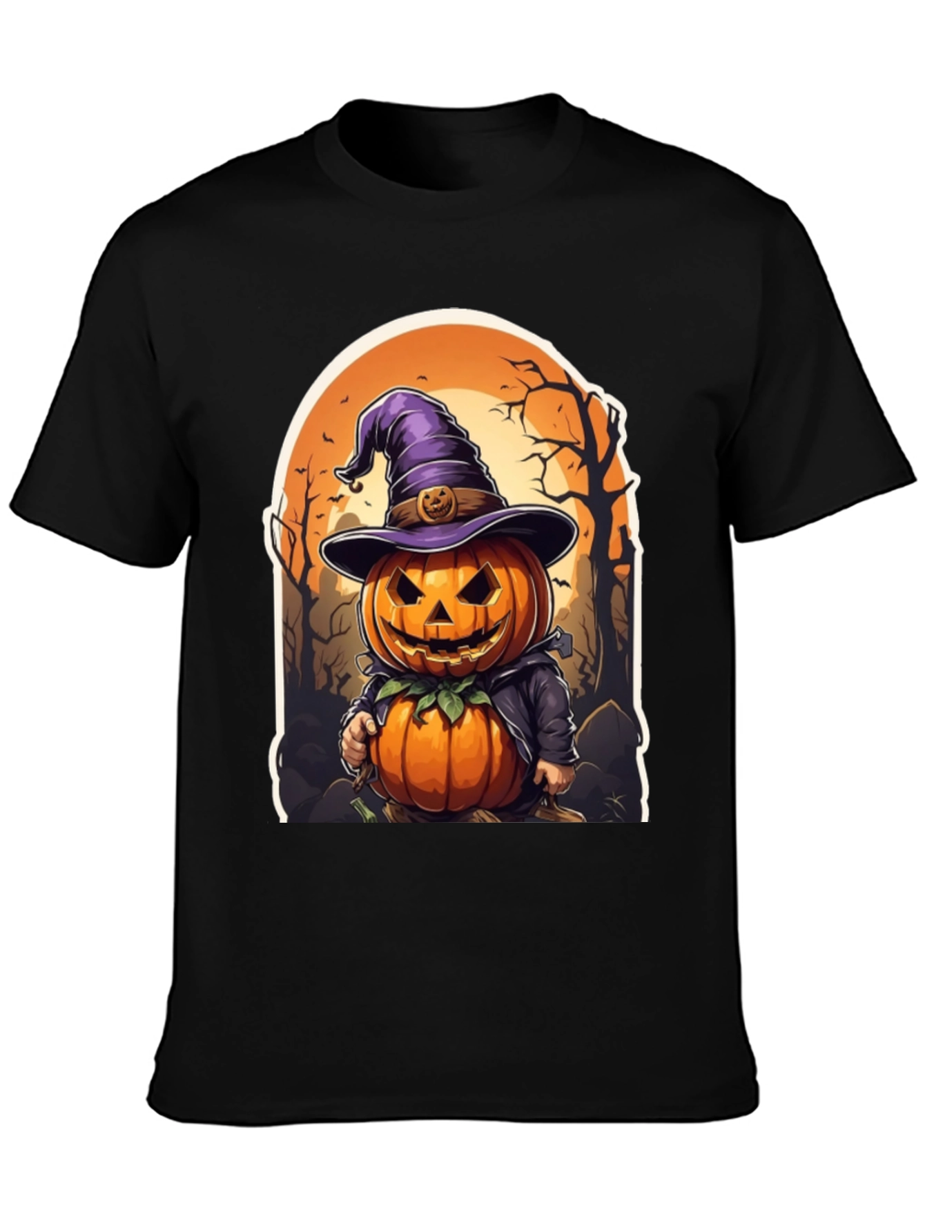 Halloween Pumpkin Character T-Shirt