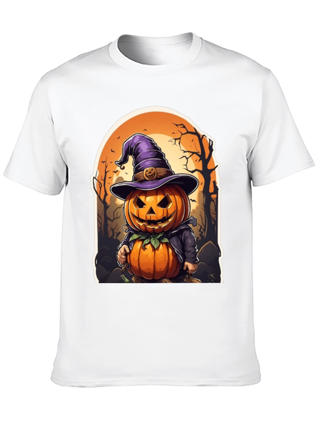 Halloween Pumpkin Character T-Shirt