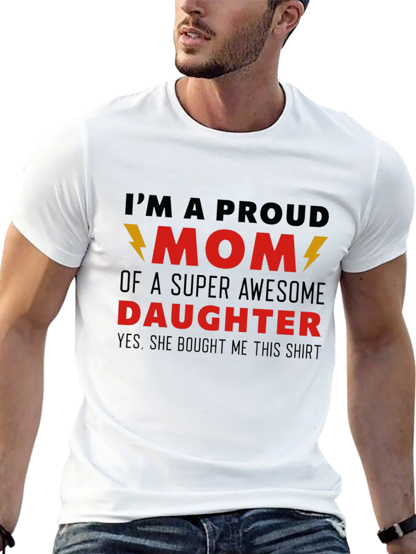 Proud Mom T-Shirt - Awesome Daughter Gift