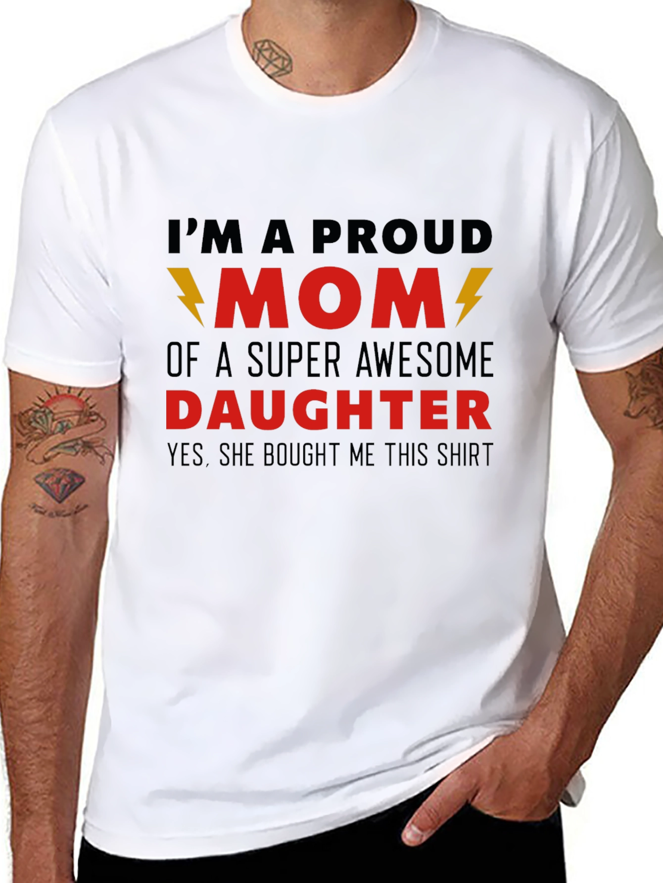 Proud Mom T-Shirt - Awesome Daughter Gift