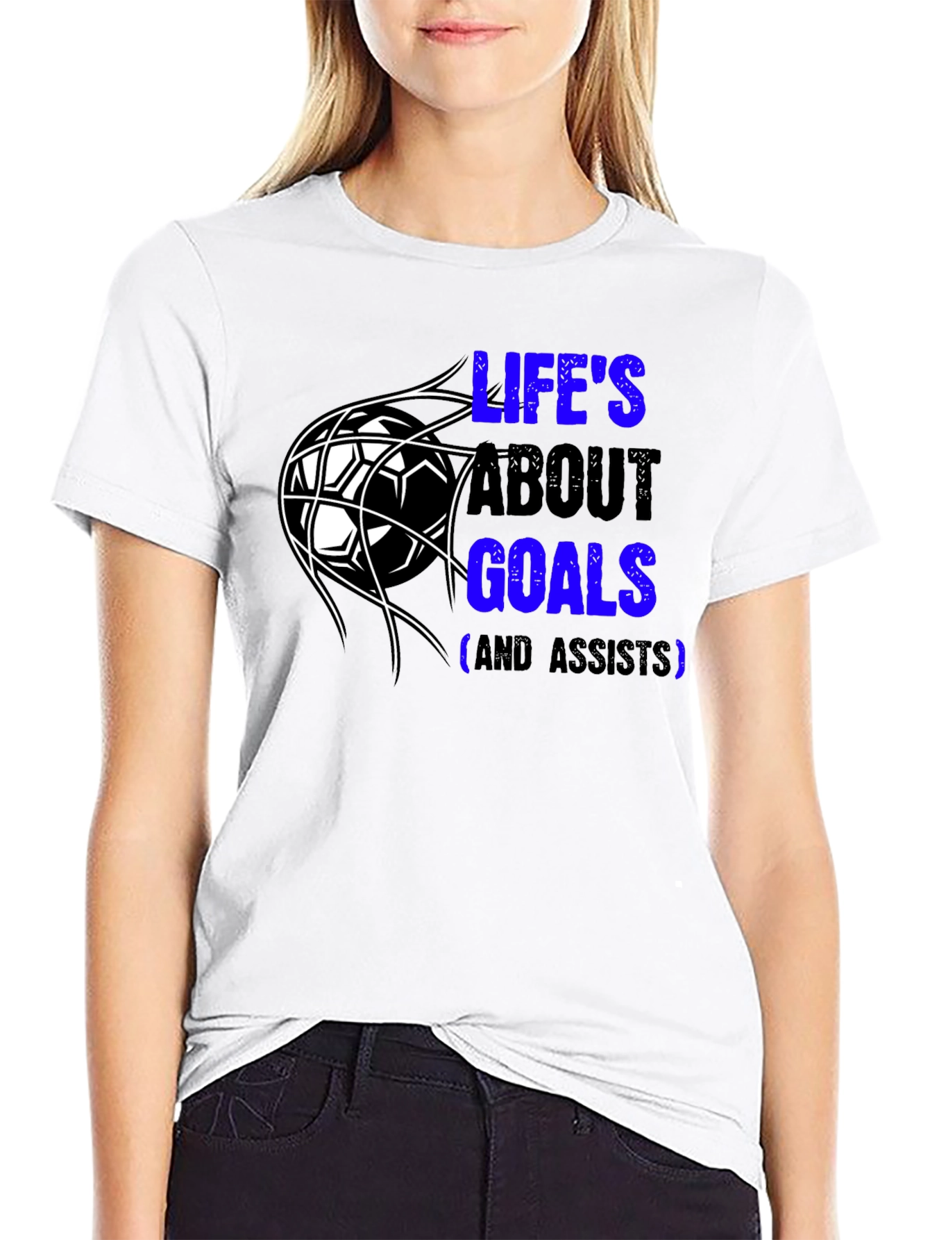 Lifes About Goals T-Shirt - Soccer Fan Tee