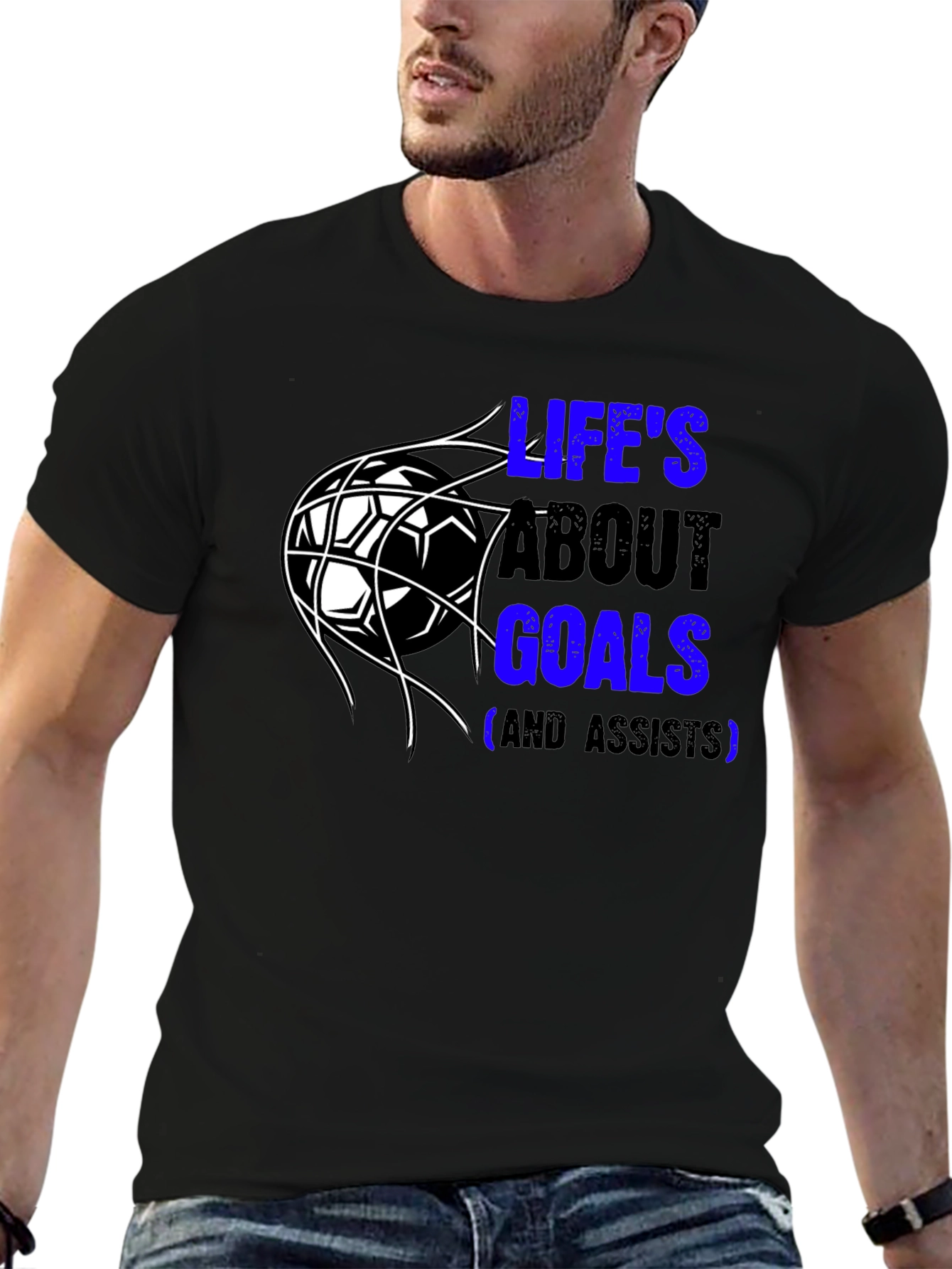 Lifes About Goals T-Shirt - Soccer Fan Tee
