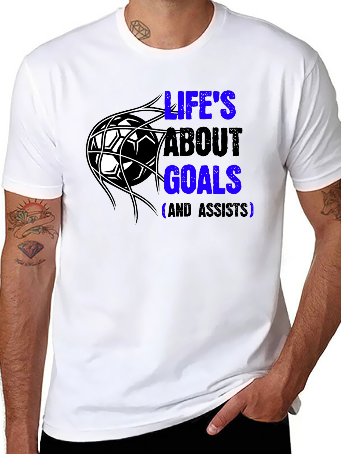 Lifes About Goals T-Shirt - Soccer Fan Tee