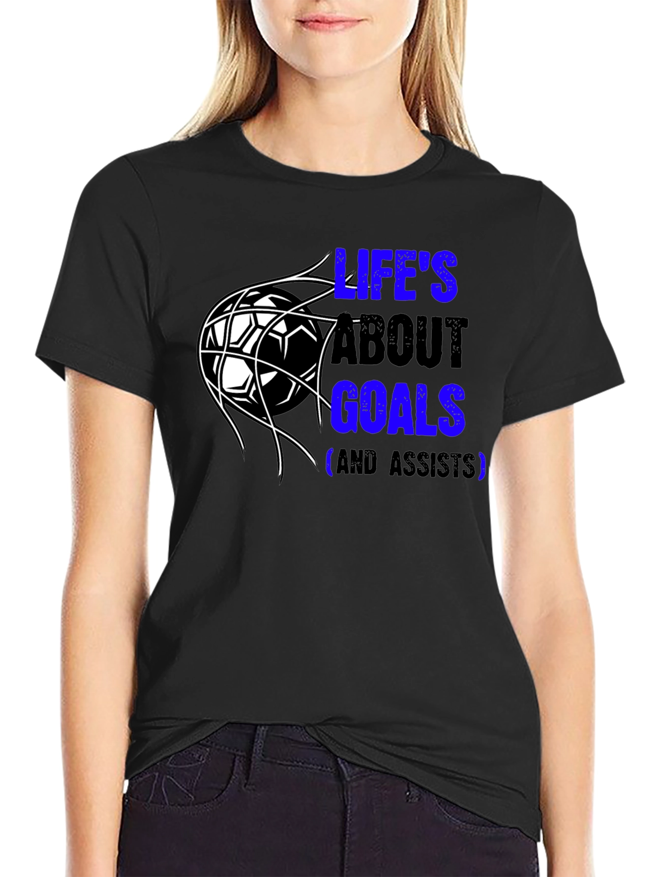 Lifes About Goals T-Shirt - Soccer Fan Tee