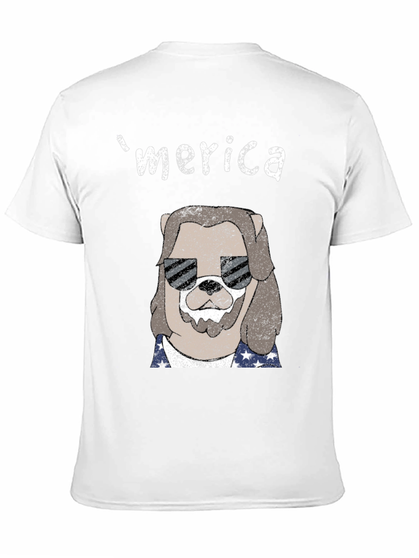 Merica Dog Graphic T-Shirt
