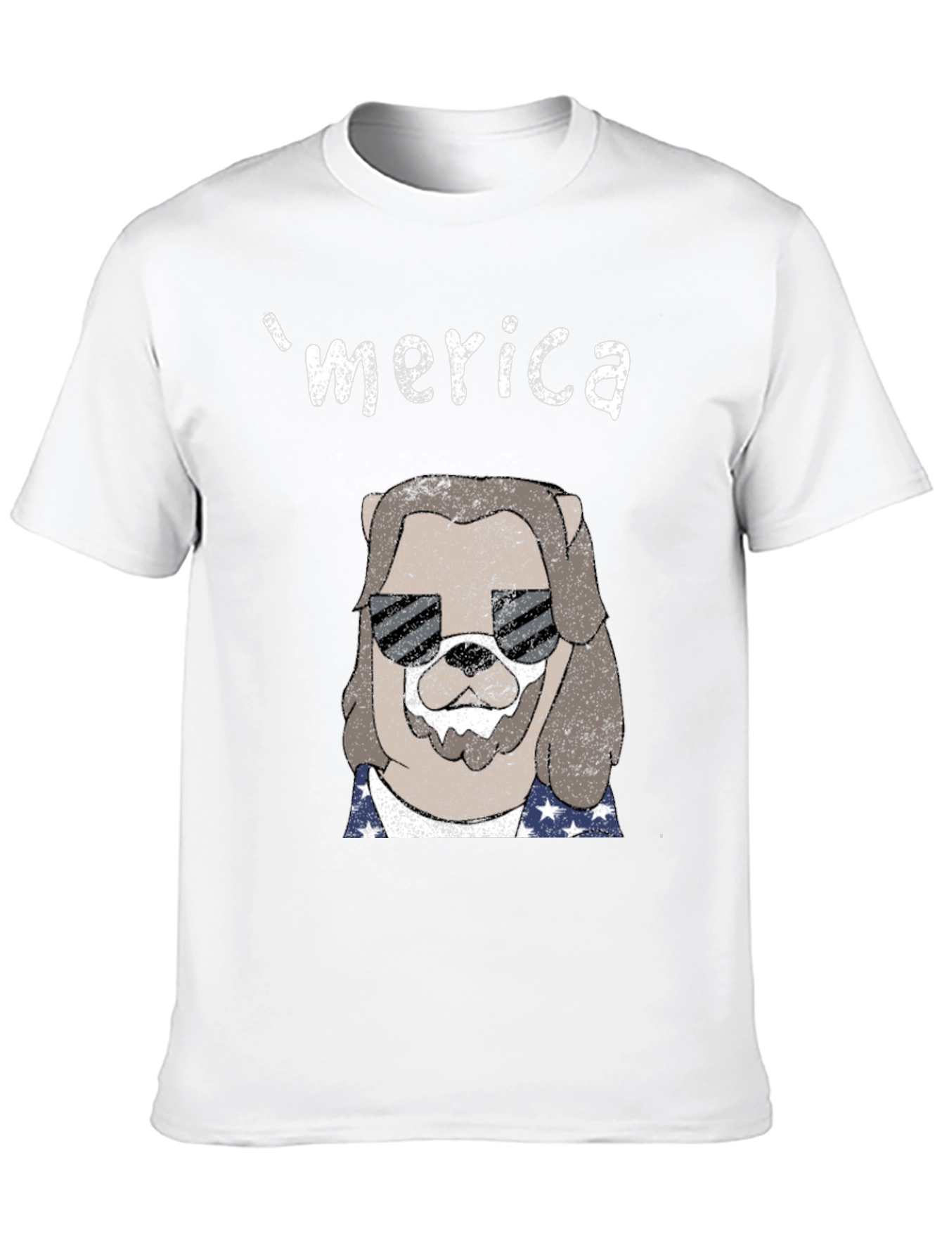 Merica Dog Graphic T-Shirt