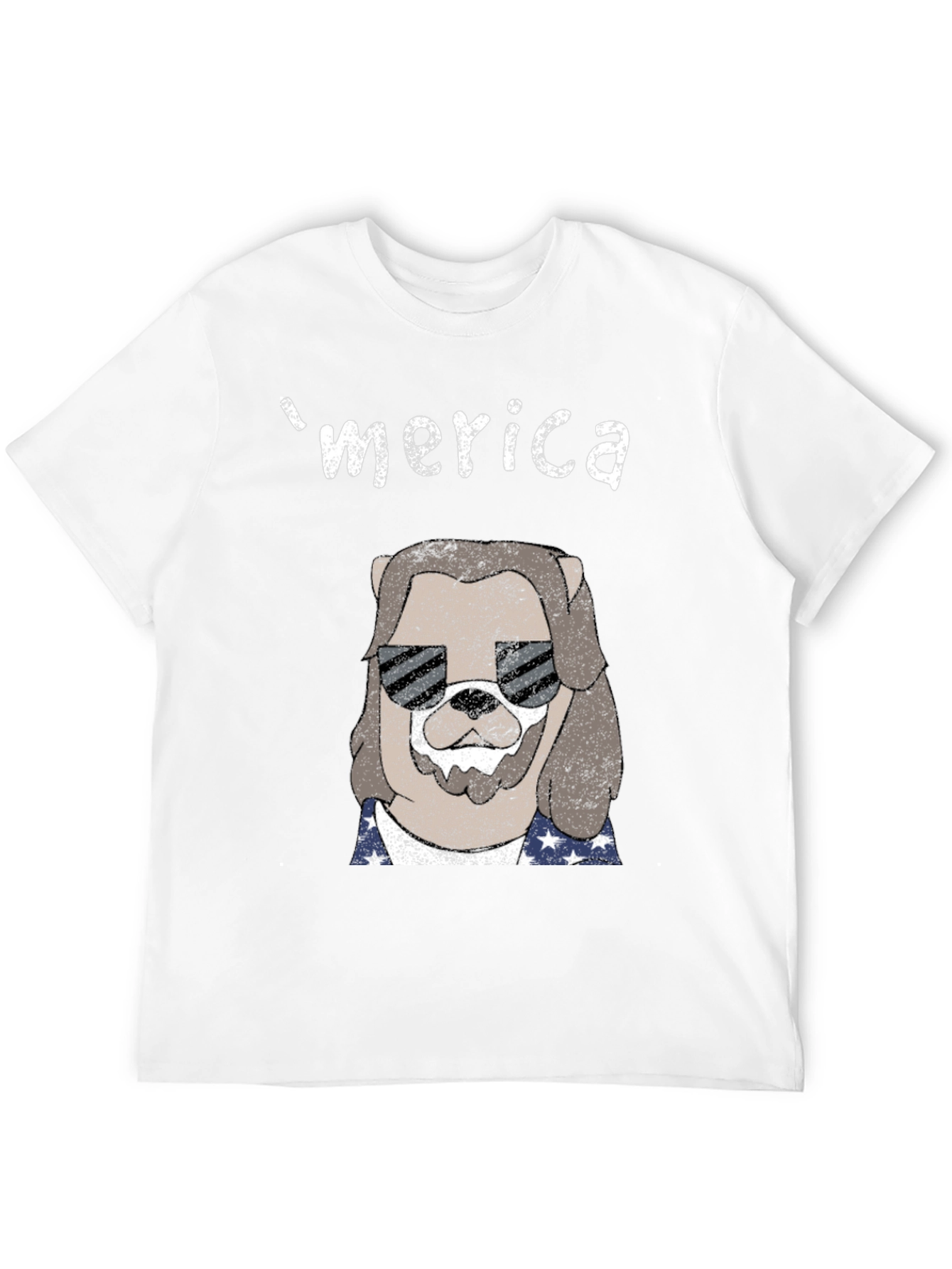 Merica Dog Graphic T-Shirt