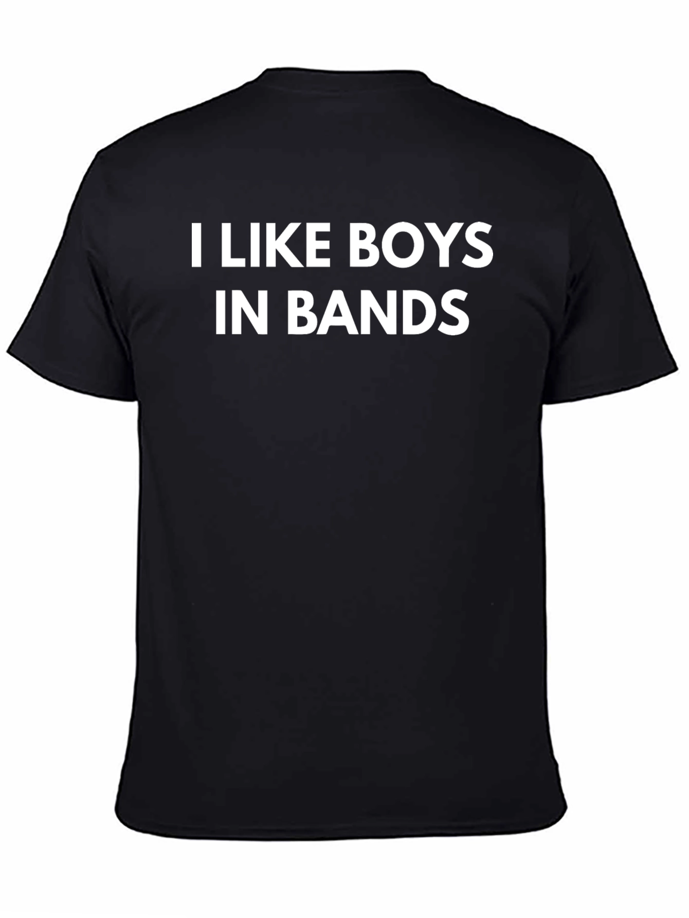 I Like Boys in Bands Black T-Shirt