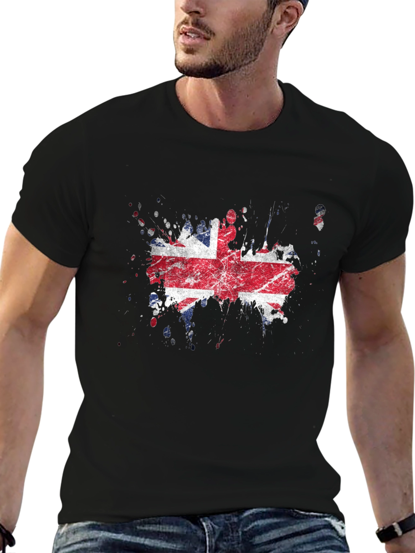 British Flag Splatter T-Shirt - UK Pride Tee