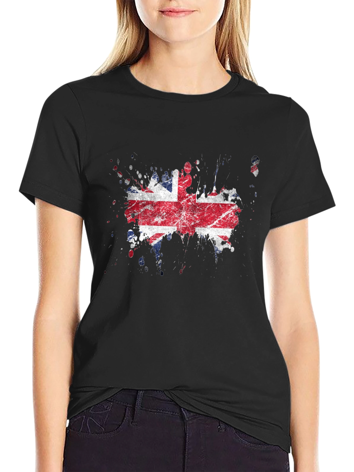 British Flag Splatter T-Shirt - UK Pride Tee