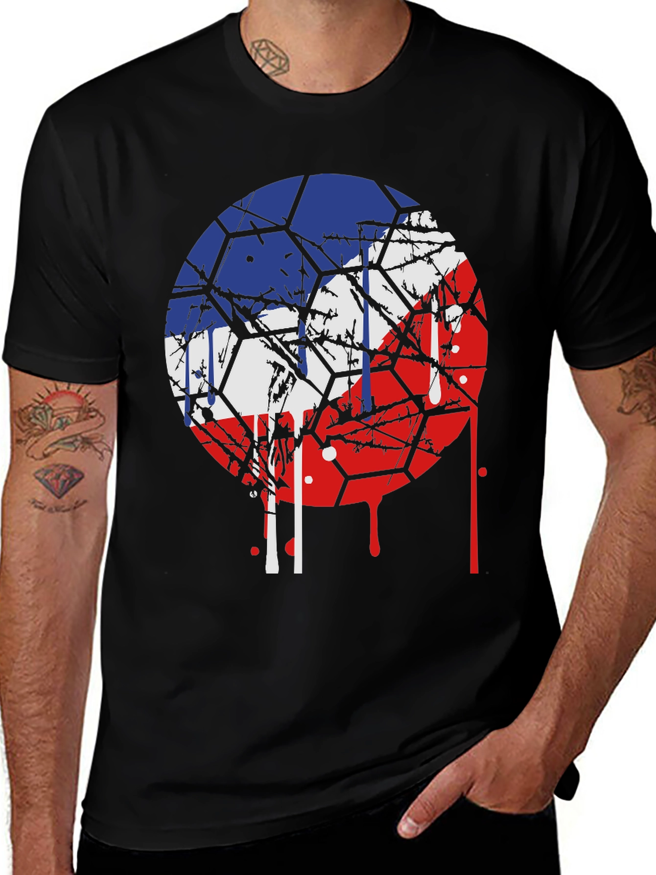 Czech Republic Flag Graphic Tee - Unique Design