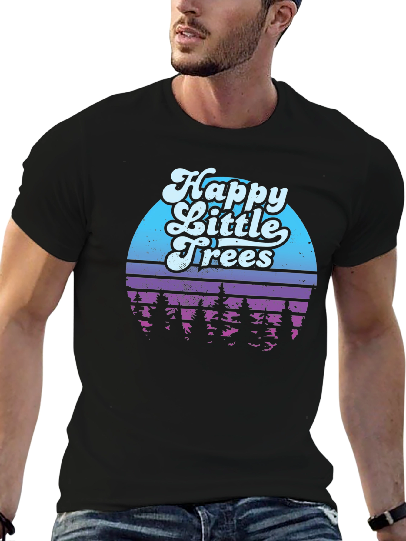 Happy Little Trees Graphic T-Shirt