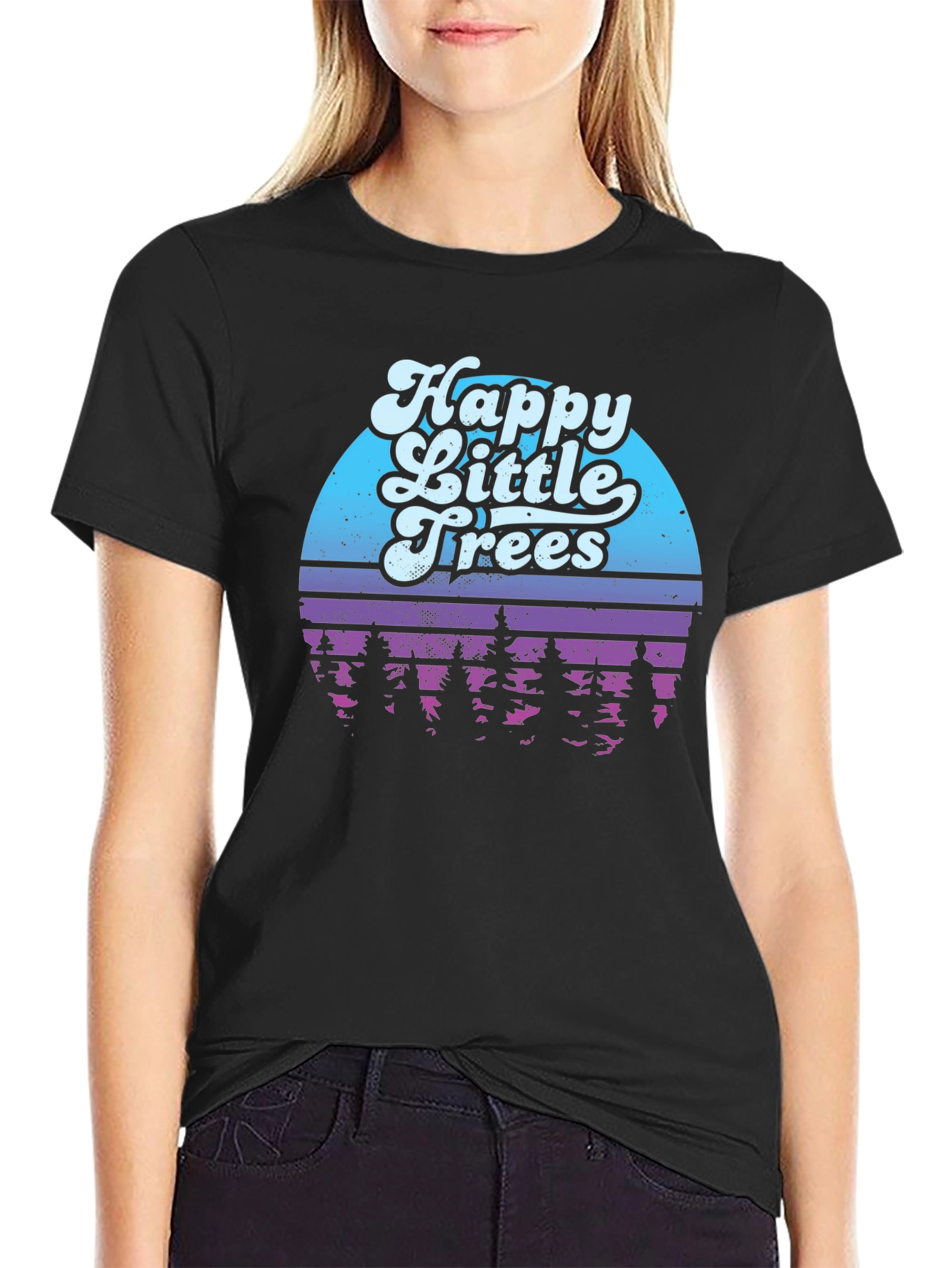 Happy Little Trees Graphic T-Shirt