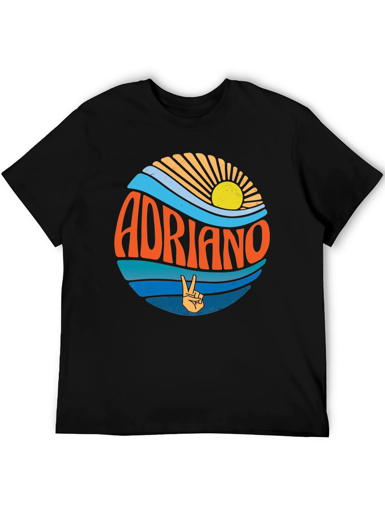 Adriano Retro Graphic Tee - Beach Vibes T-Shirt