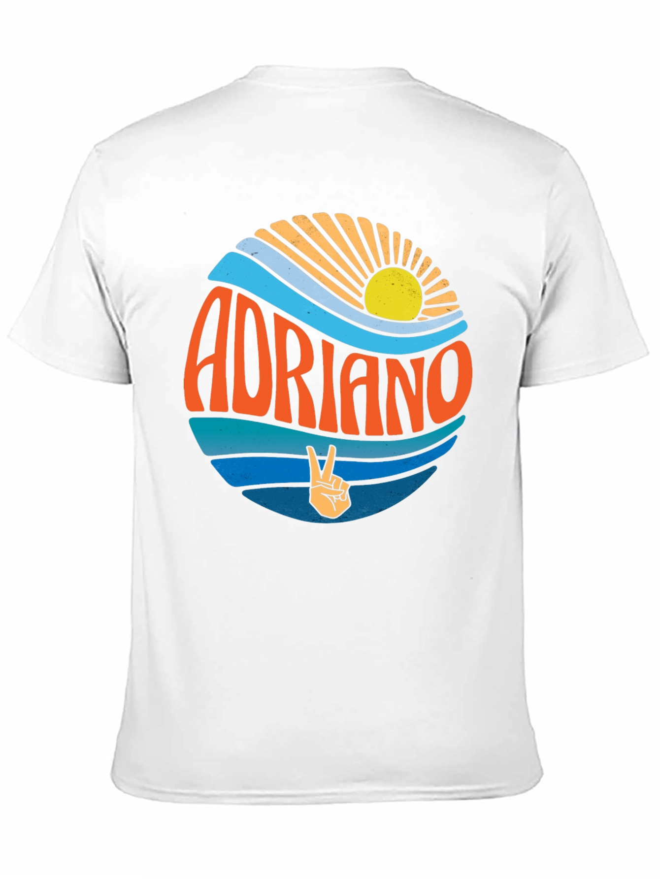 Adriano Retro Graphic Tee - Beach Vibes T-Shirt