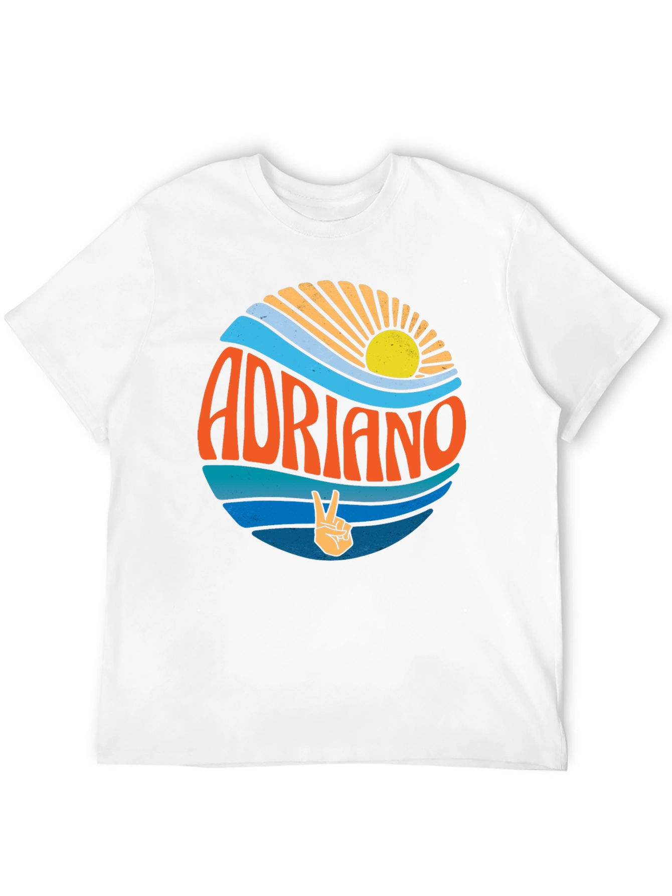 Adriano Retro Graphic Tee - Beach Vibes T-Shirt