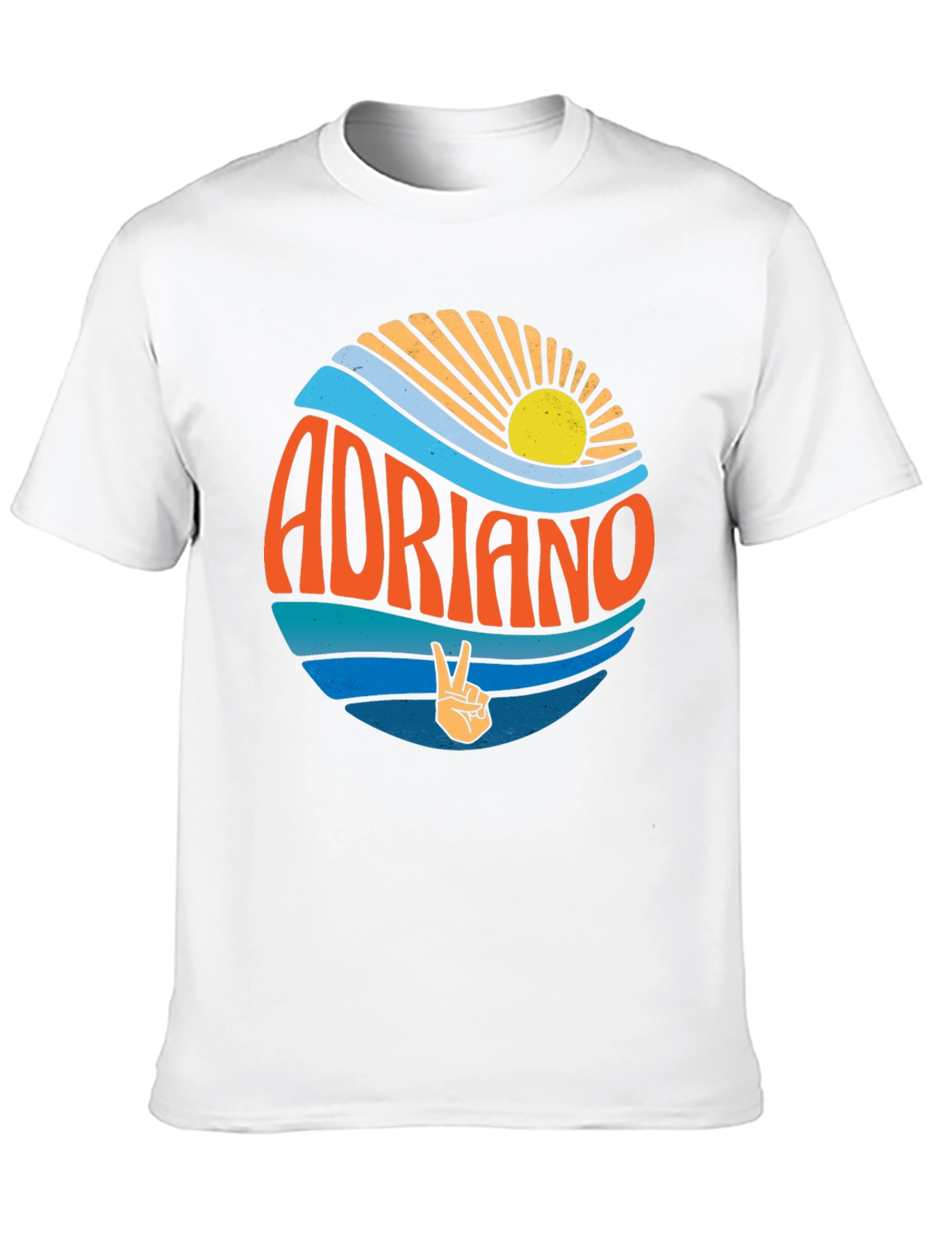 Adriano Retro Graphic Tee - Beach Vibes T-Shirt