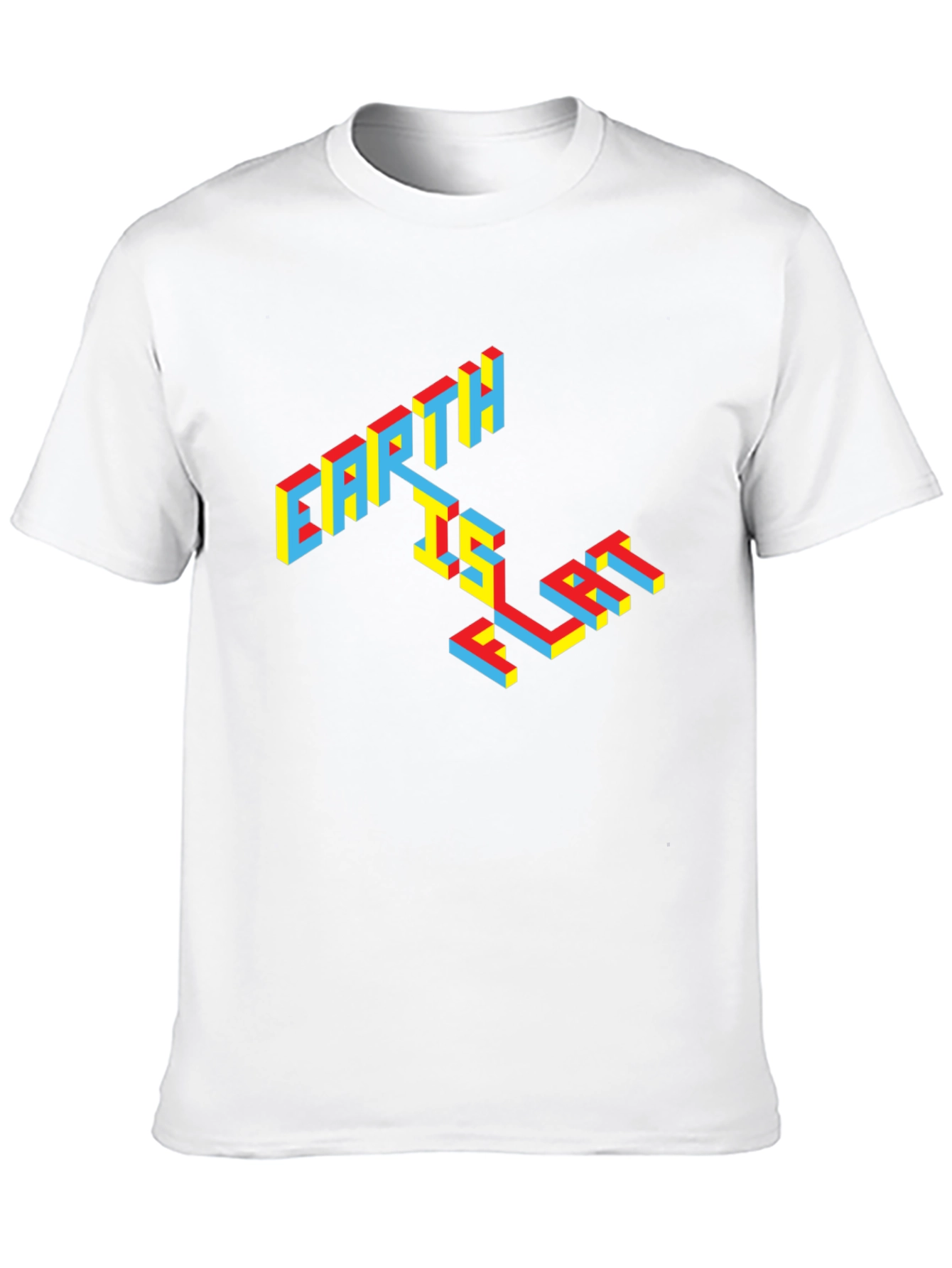 Earth Is Flat T-Shirt - Black Graphic Tee