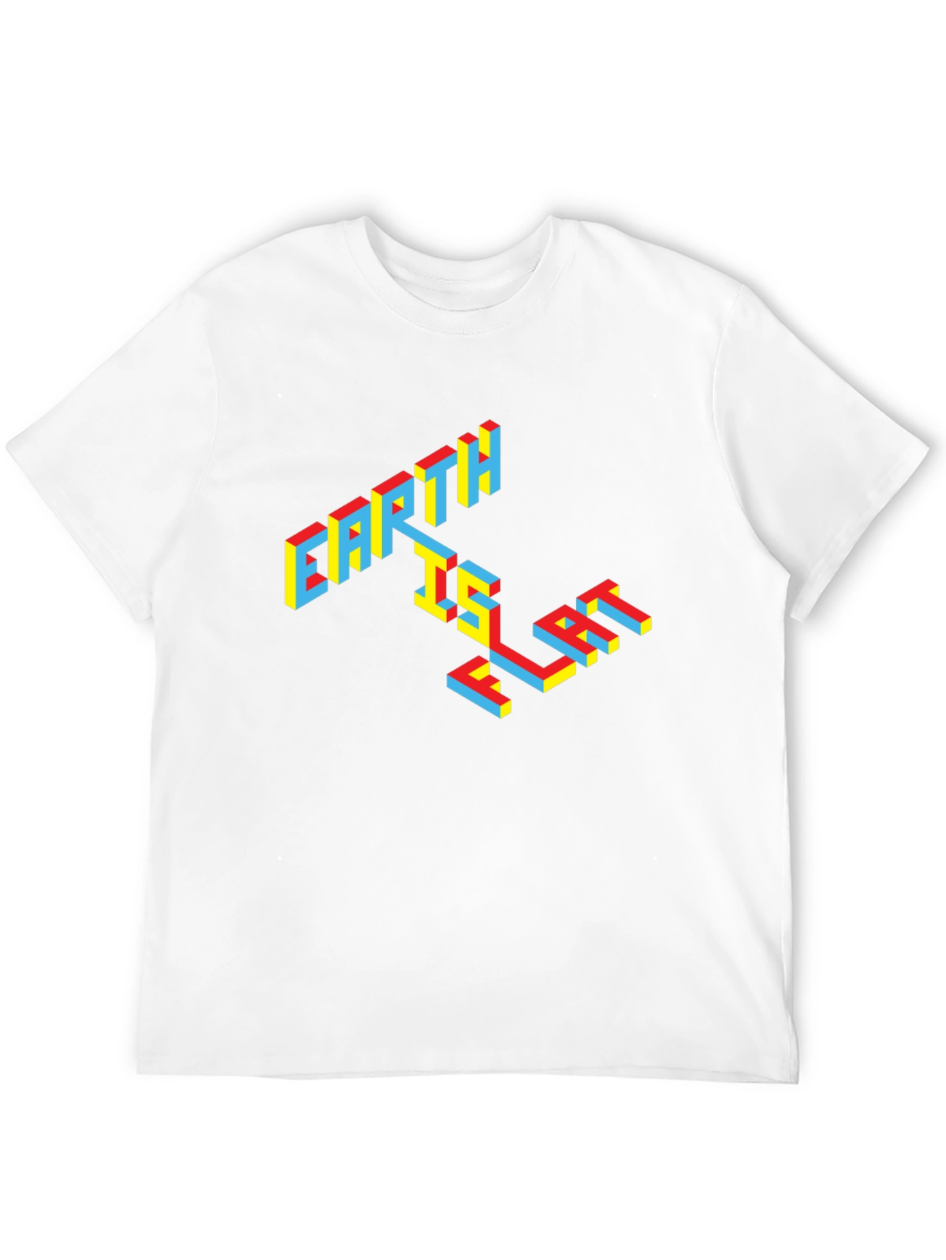 Earth Is Flat T-Shirt - Black Graphic Tee