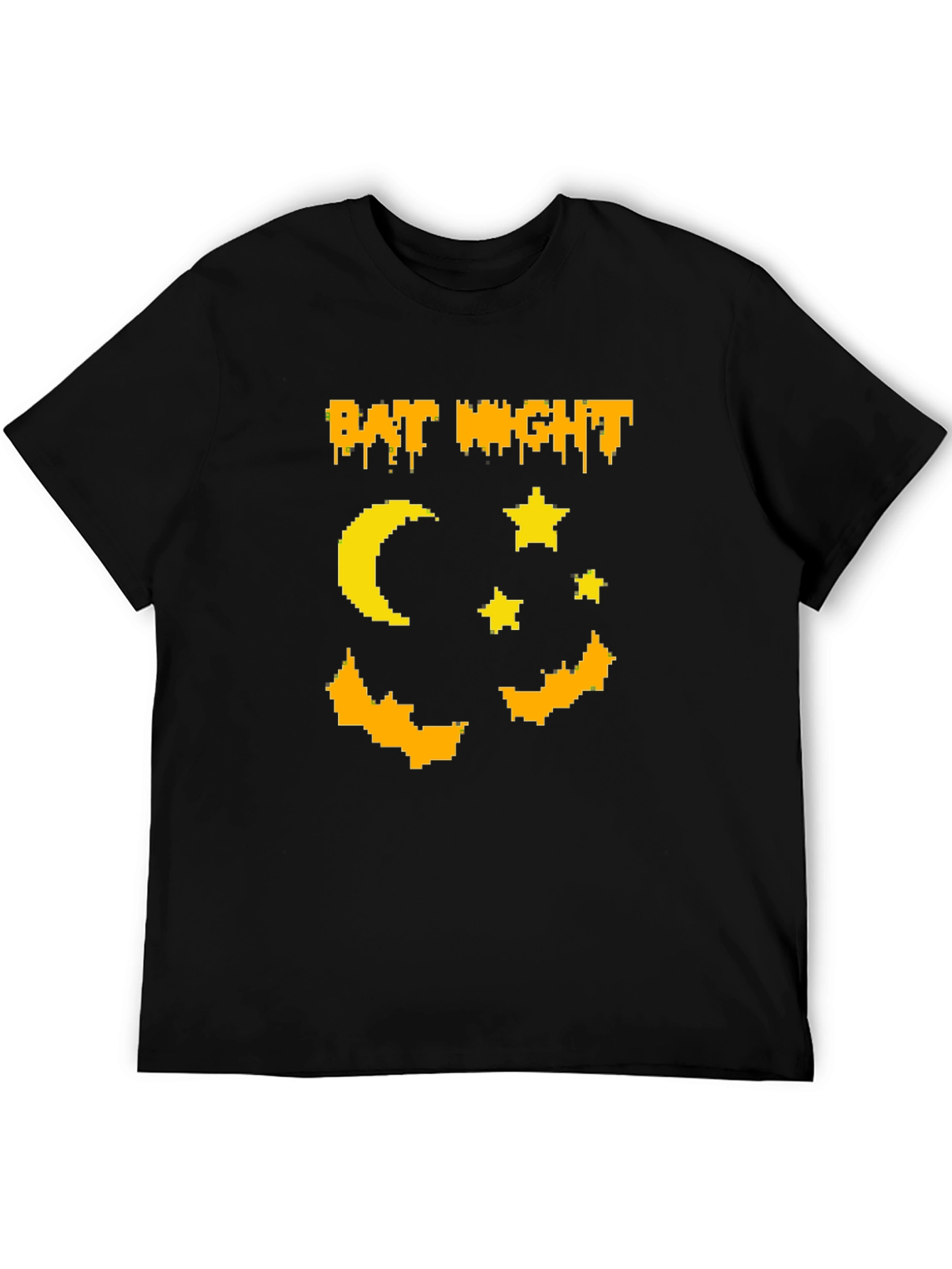 Bat Night Graphic T-Shirt Halloween Tee