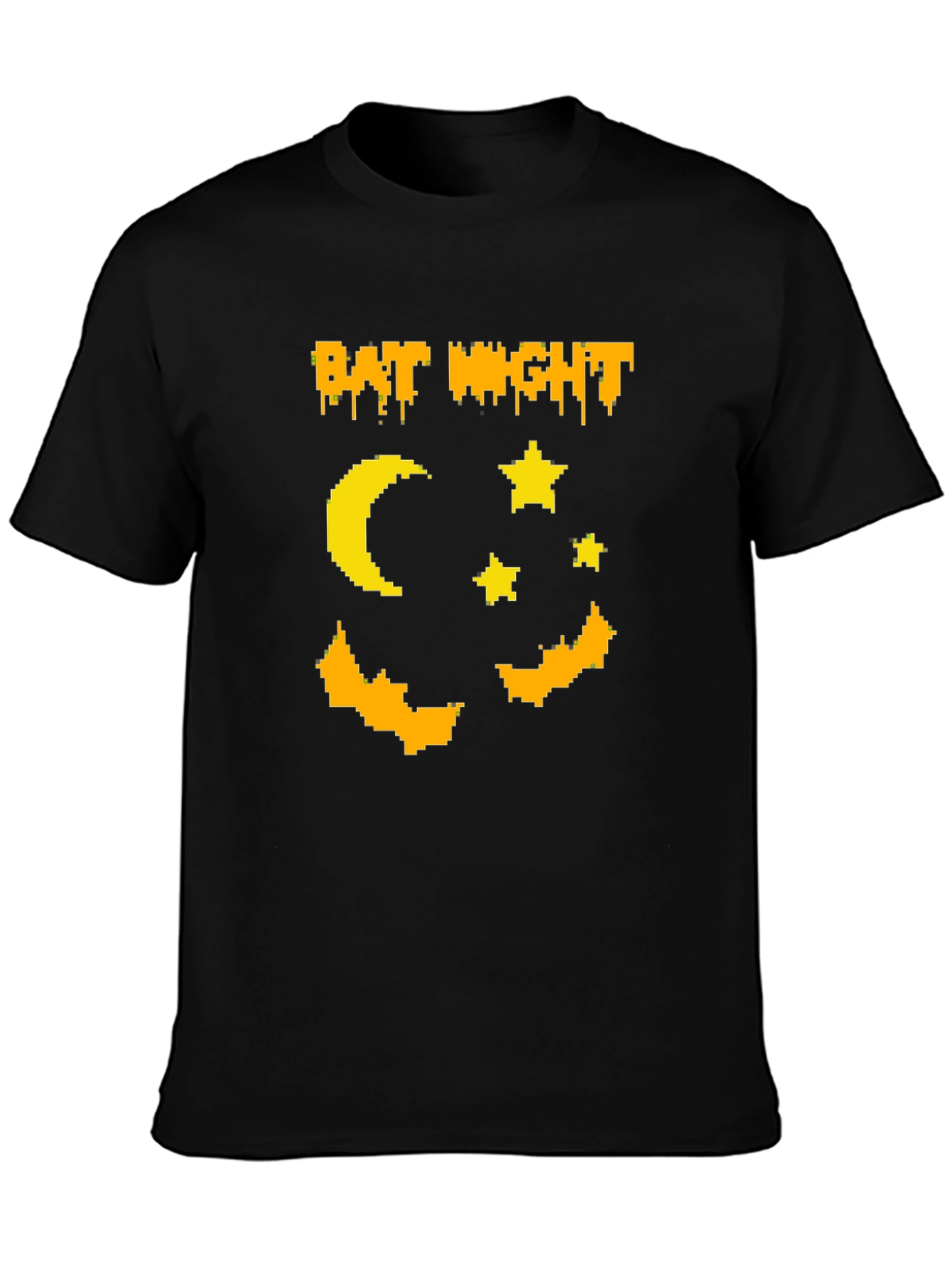 Bat Night Graphic T-Shirt Halloween Tee