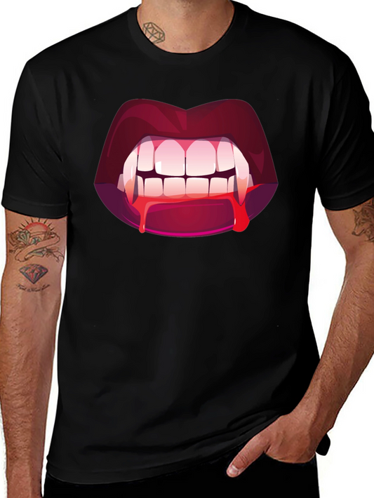 Vampire Bite Graphic Tee - Halloween Fashion