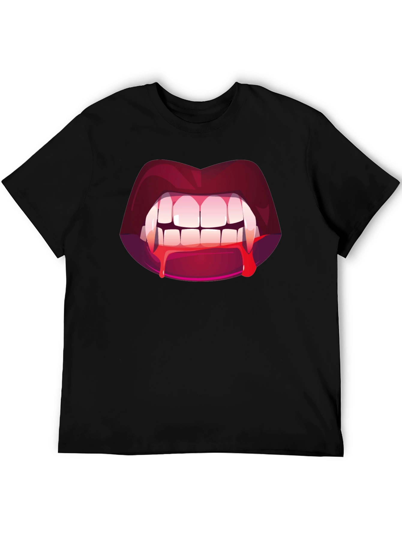 Vampire Bite Graphic Tee - Halloween Fashion