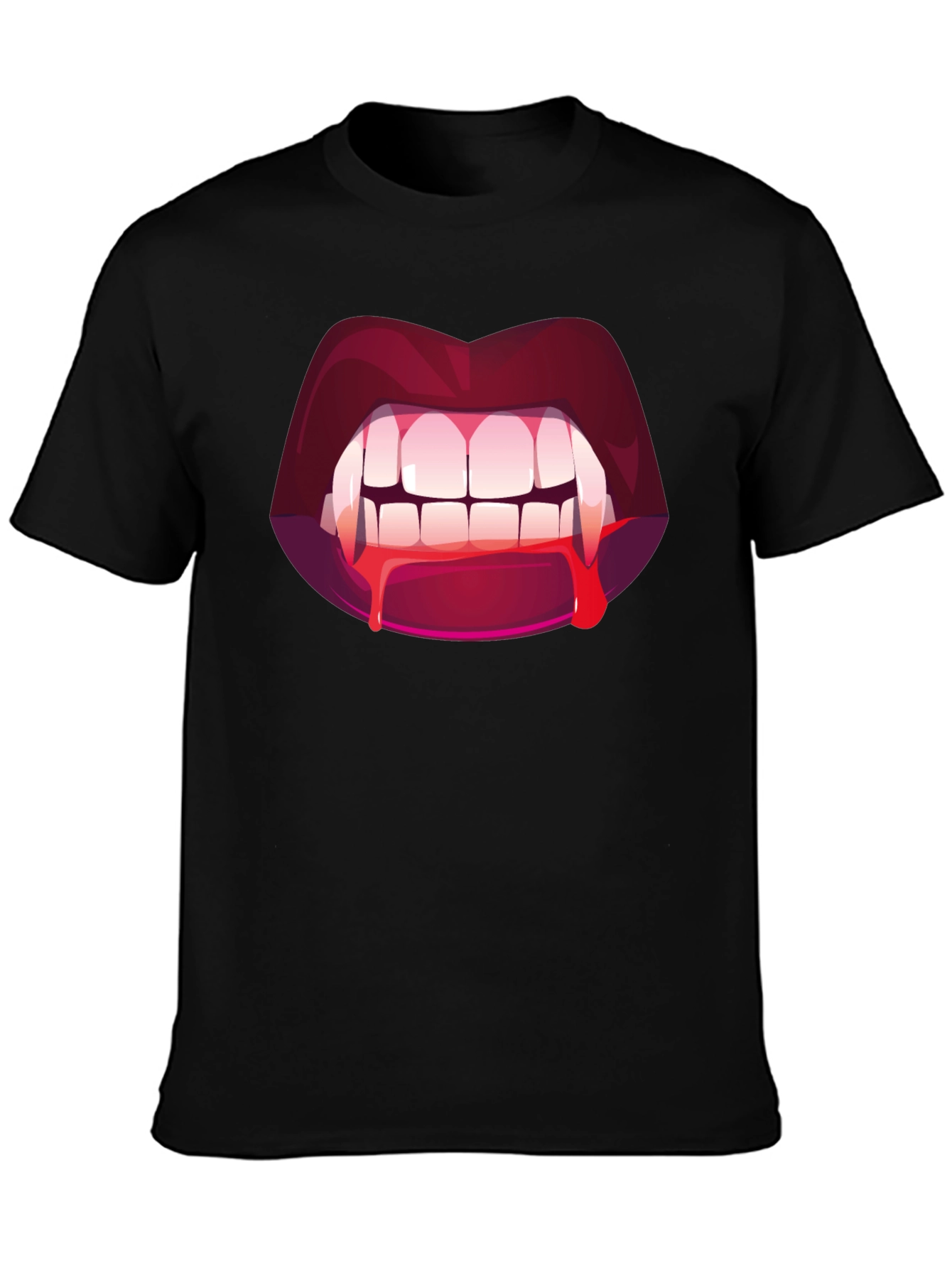 Vampire Bite Graphic Tee - Halloween Fashion