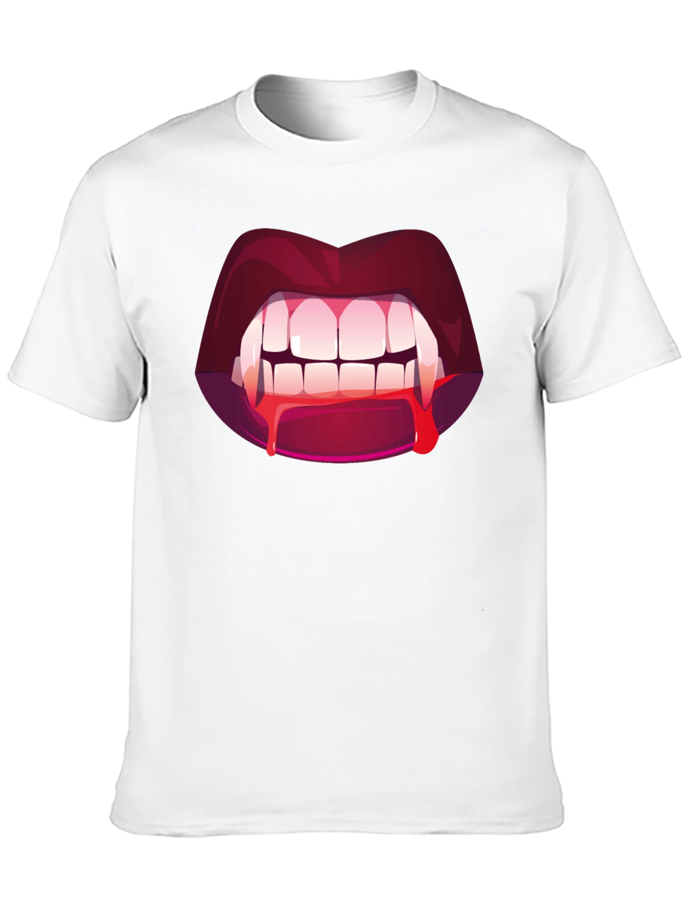 Vampire Bite Graphic Tee - Halloween Fashion