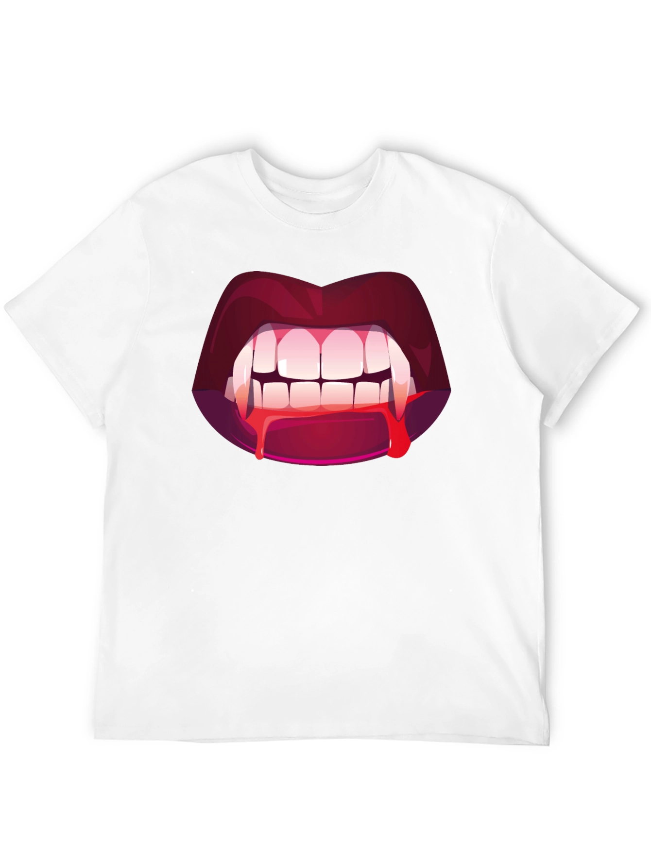 Vampire Bite Graphic Tee - Halloween Fashion