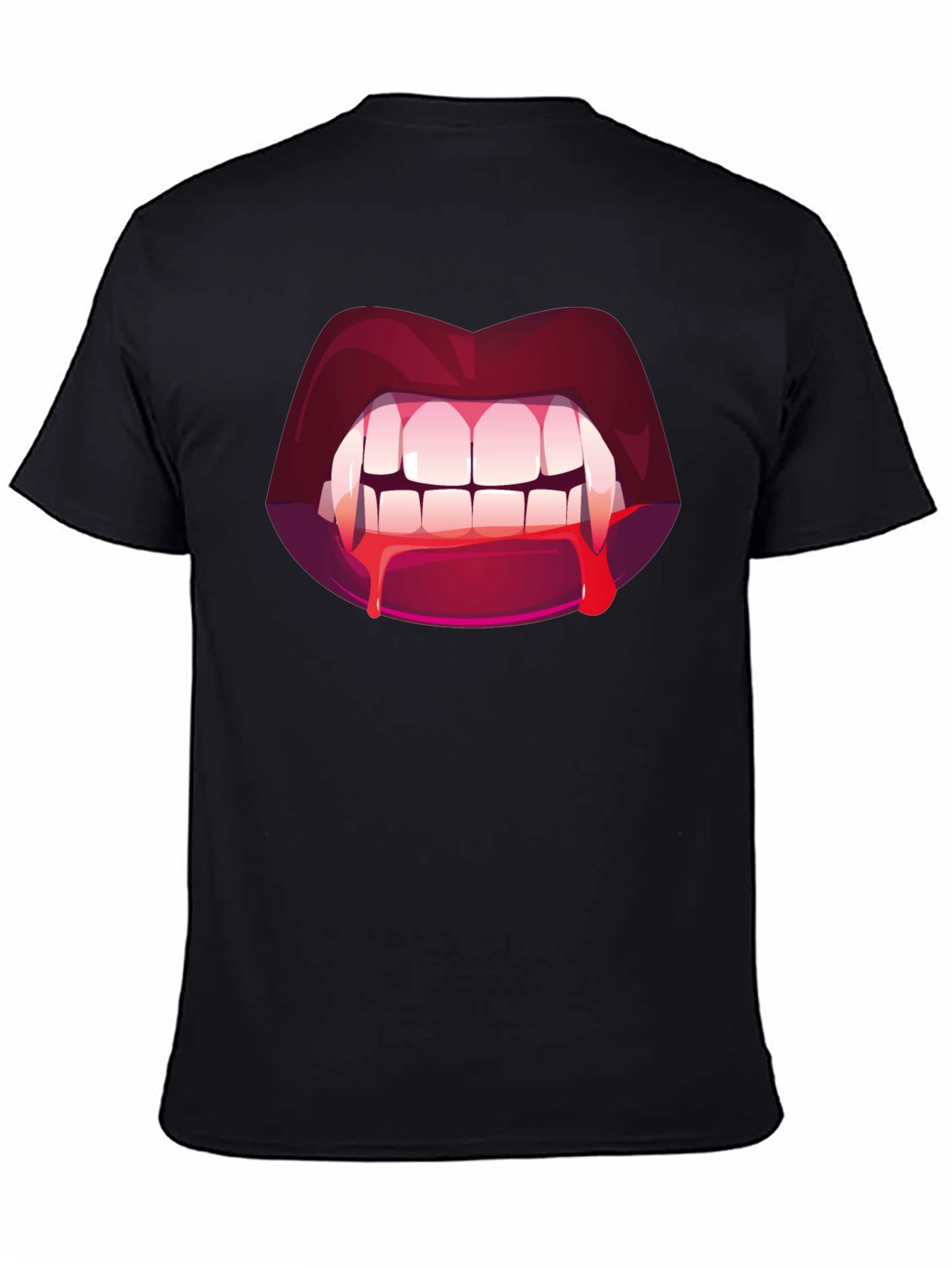 Vampire Bite Graphic Tee - Halloween Fashion