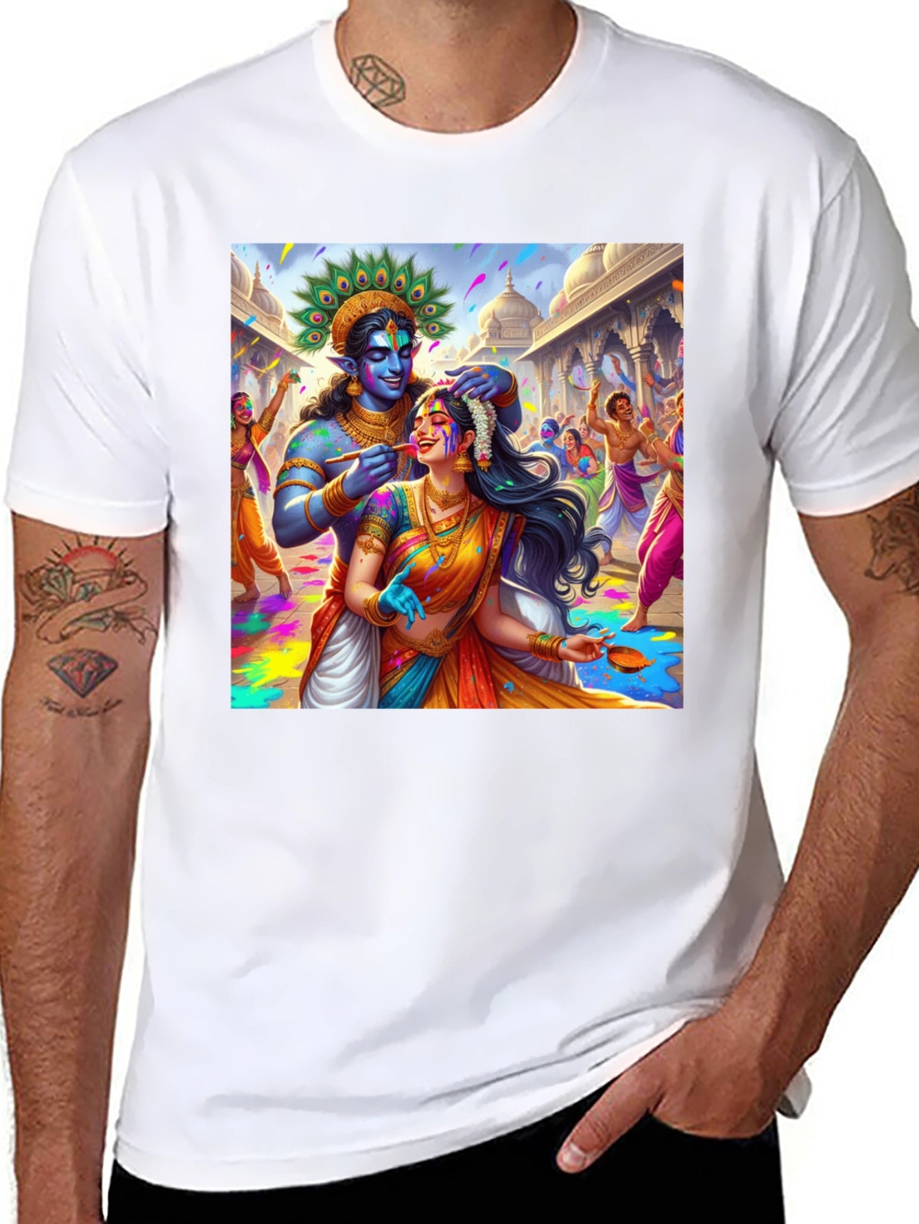 Krishna Holi Festival T-Shirt