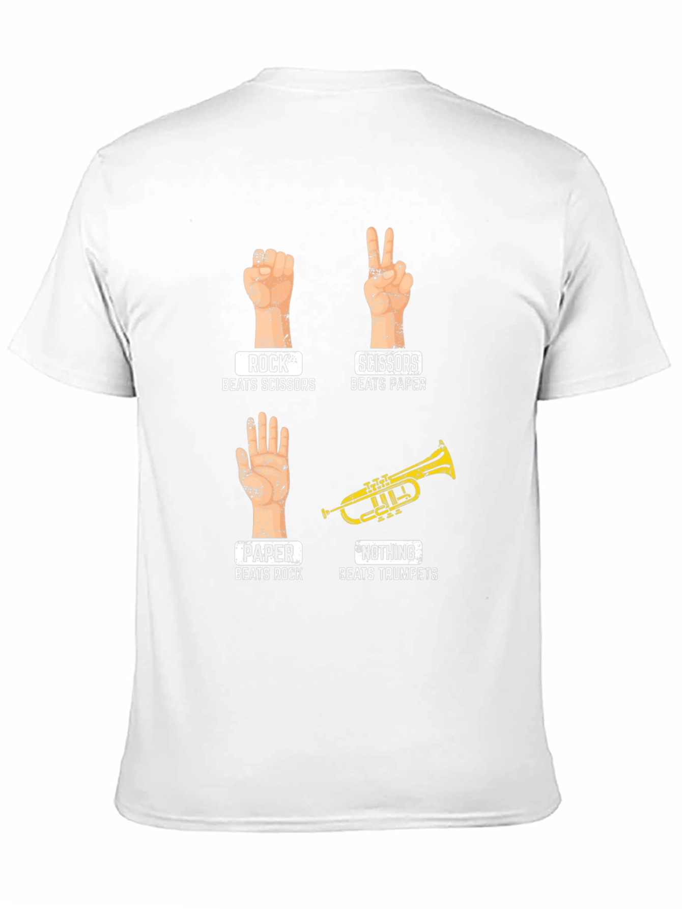 Rock Paper Scissors Trumpet Graphic Tee
