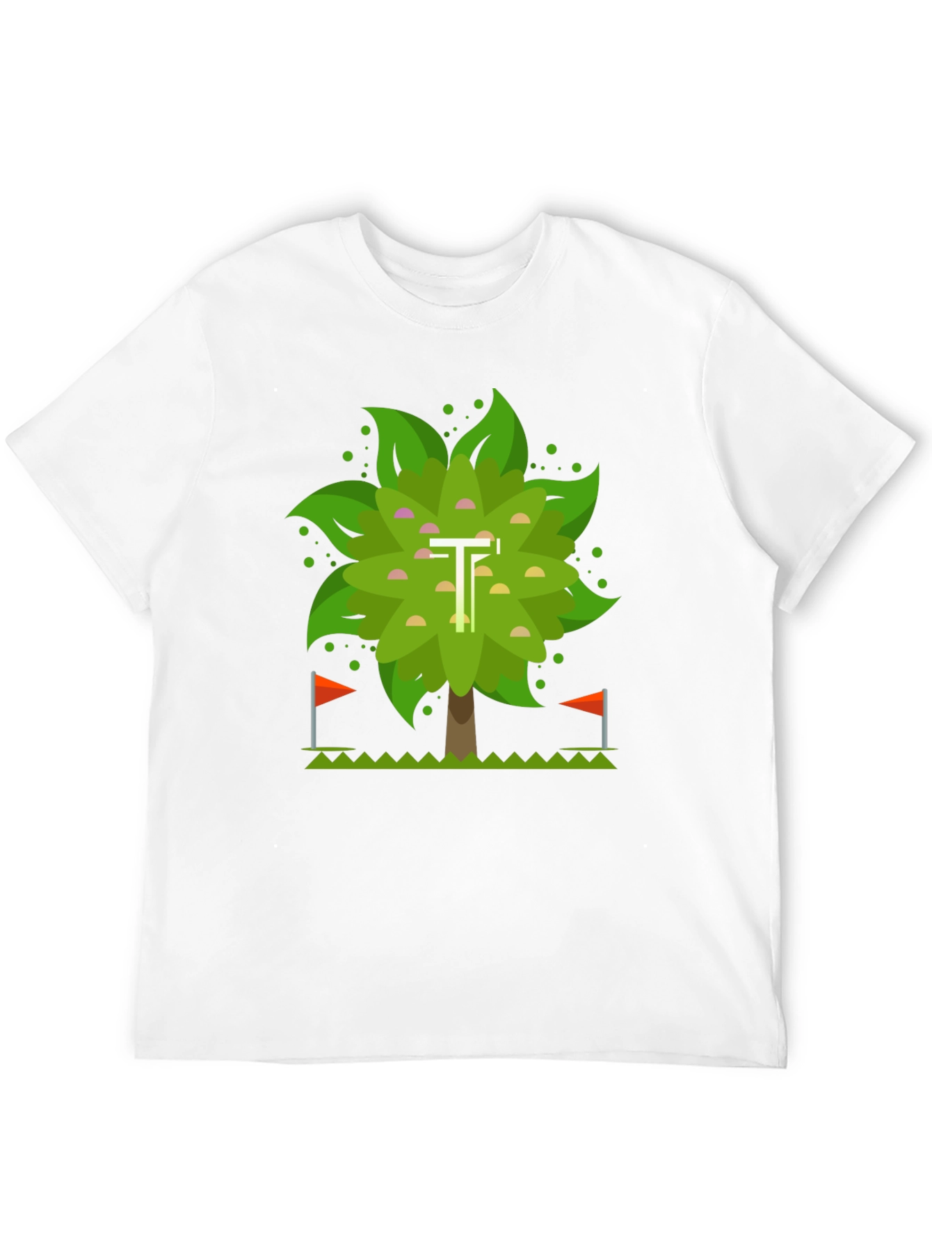 Geometric Tree Graphic T-Shirt