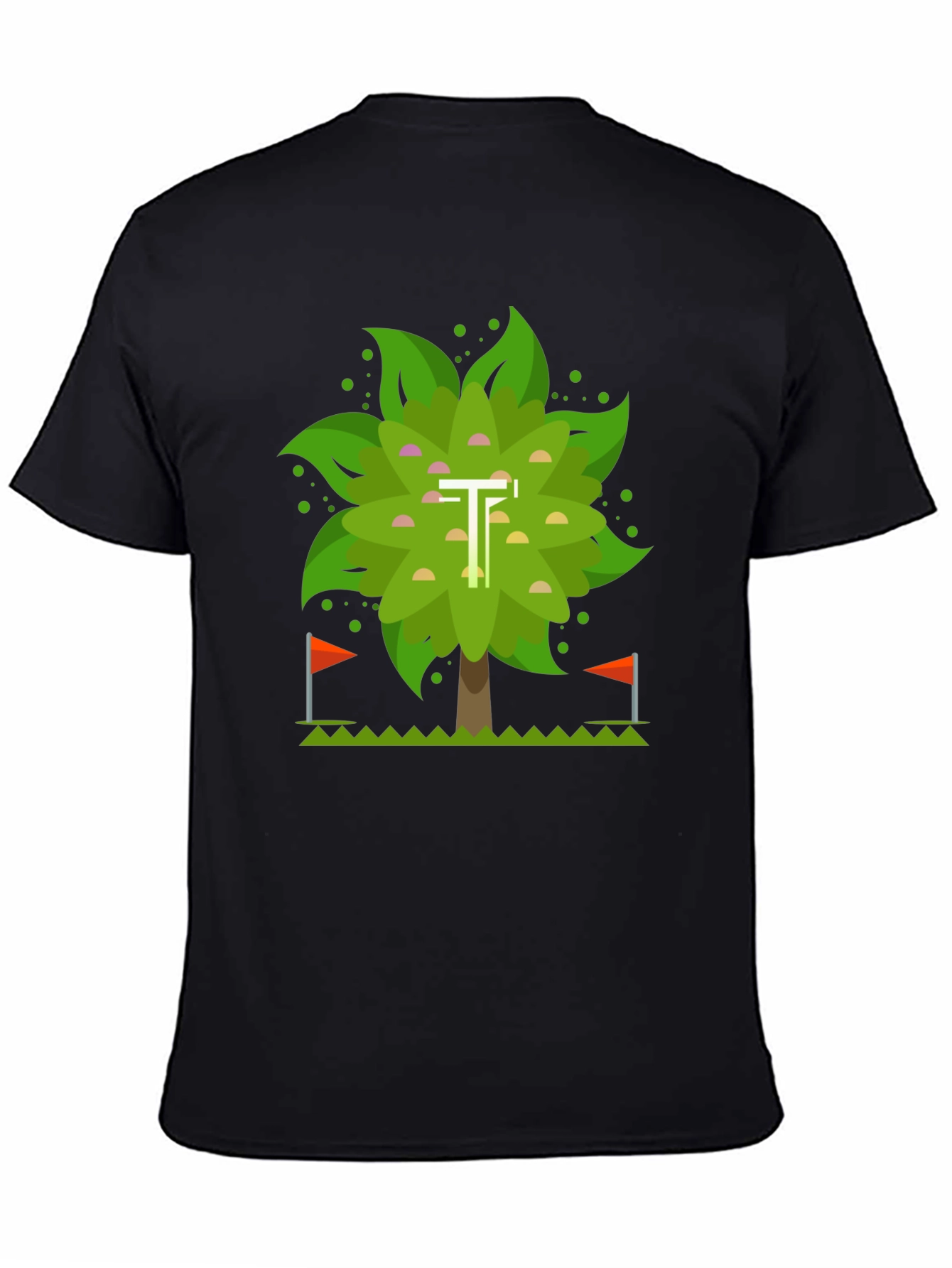 Geometric Tree Graphic T-Shirt