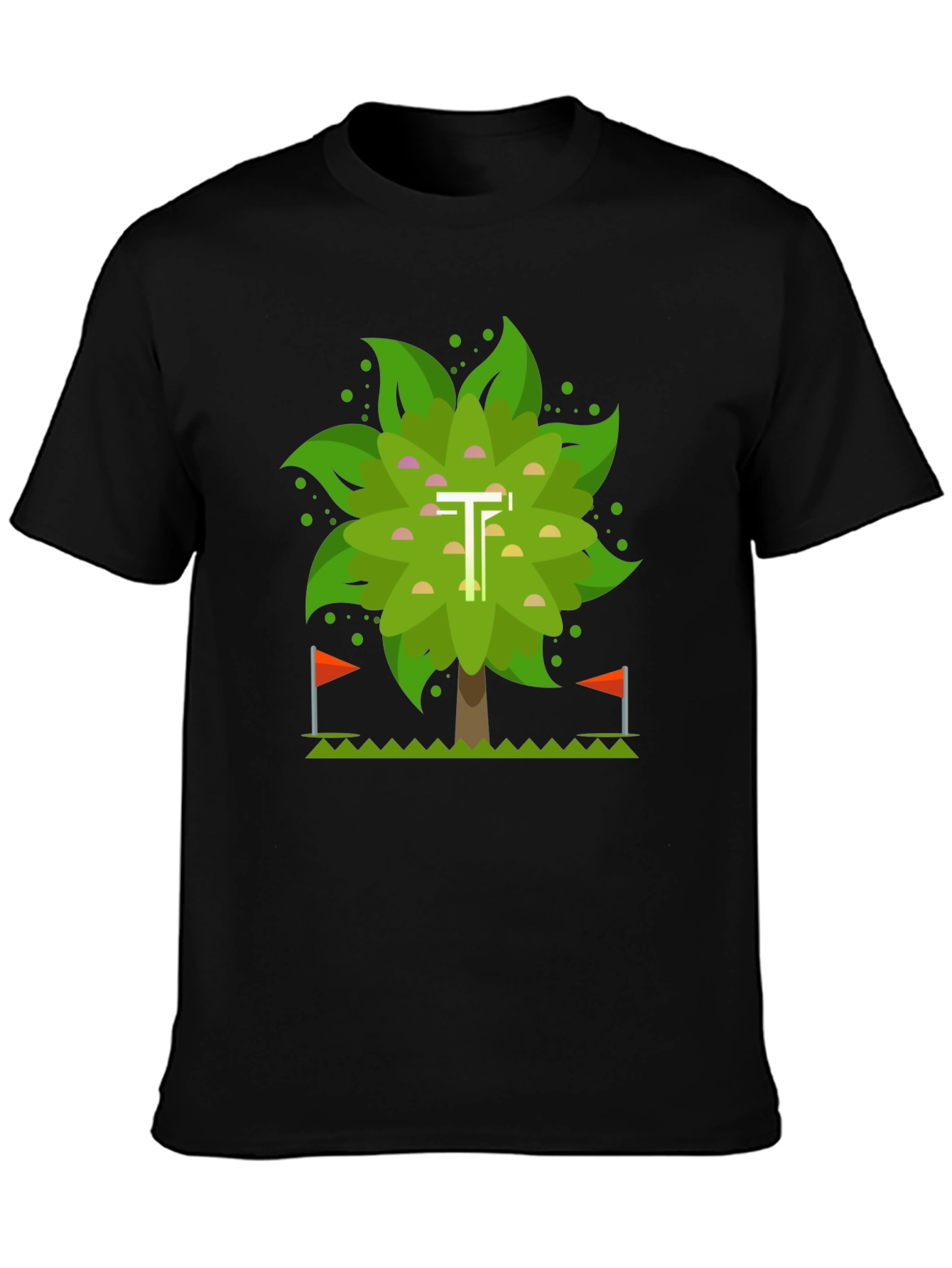 Geometric Tree Graphic T-Shirt