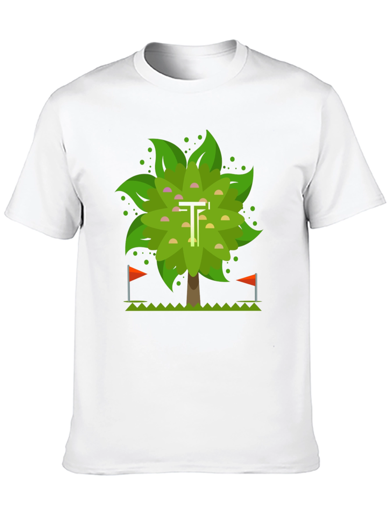 Geometric Tree Graphic T-Shirt