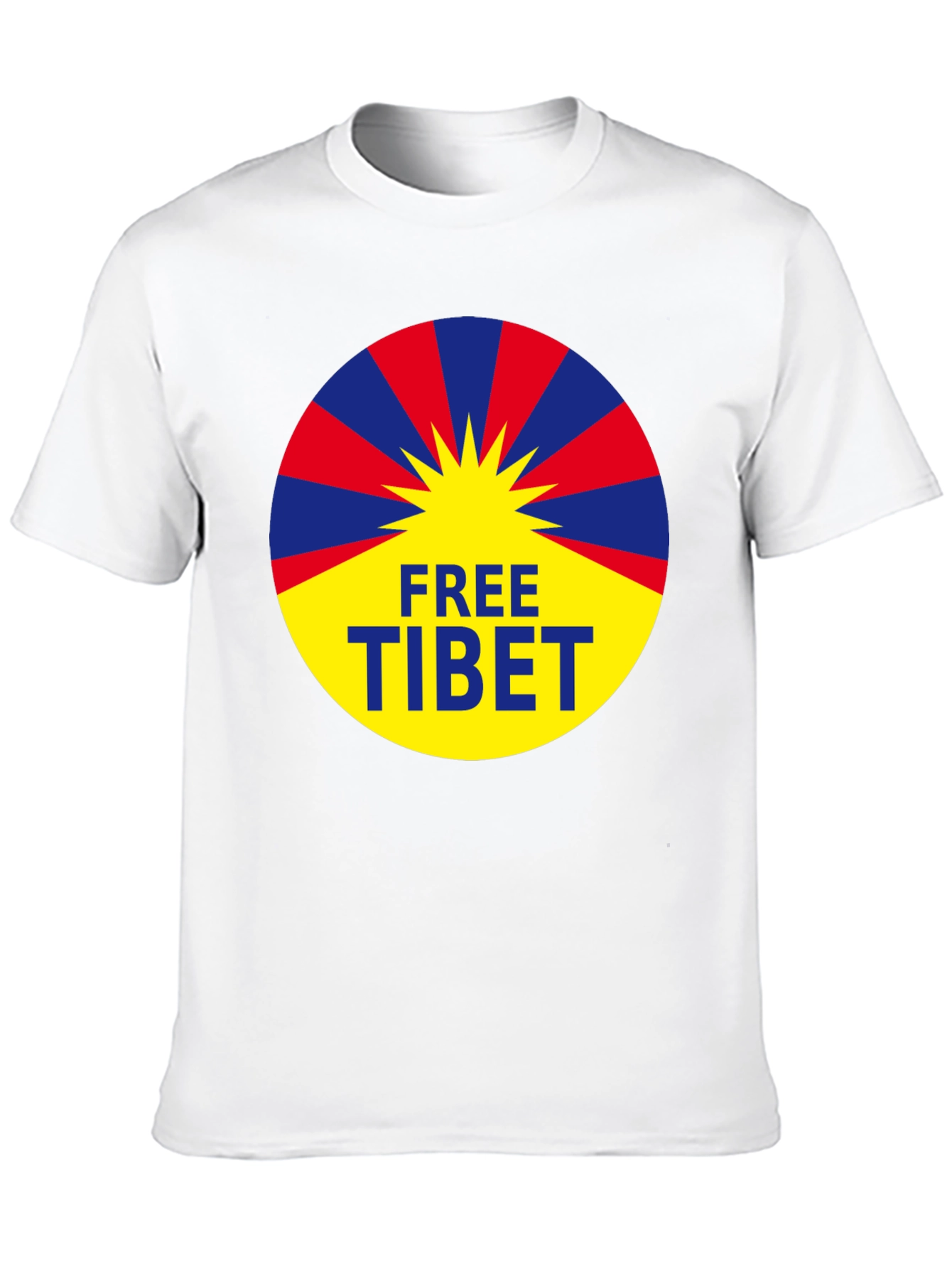 Free Tibet Graphic Tee - Black Activist T-Shirt