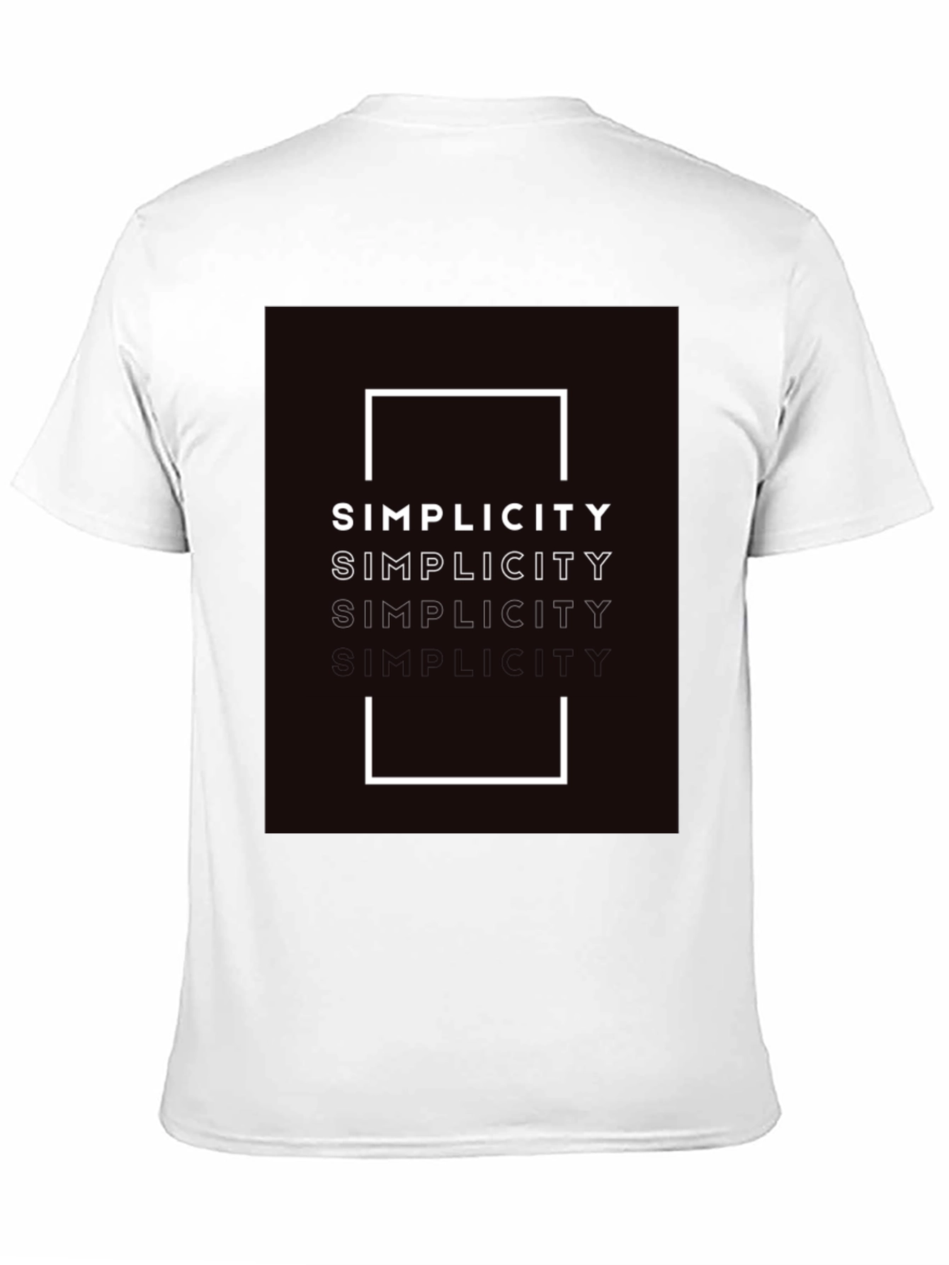 Simplicity Graphic Print Black T-Shirt