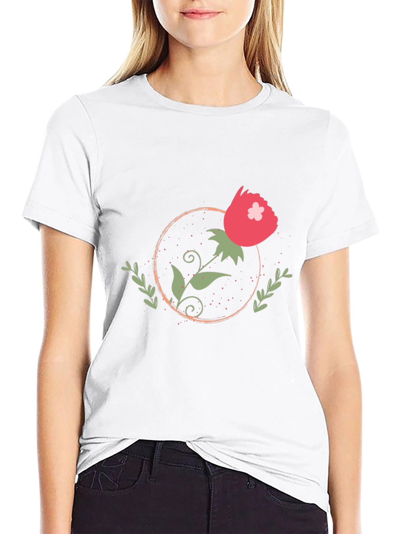 Floral Graphic Tee - Stylish Casual Wear