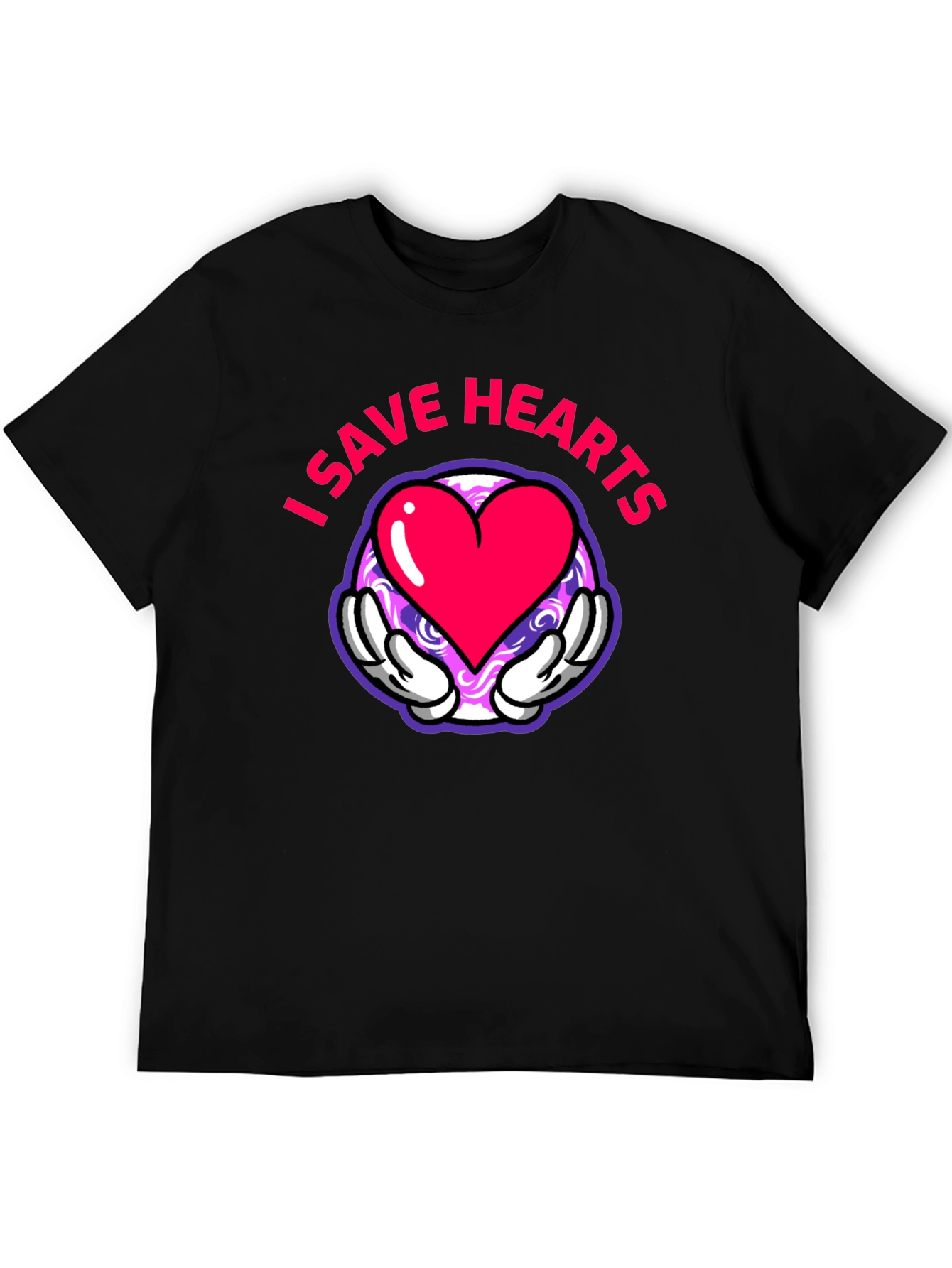 I Save Hearts Cartoon Graphic Tee
