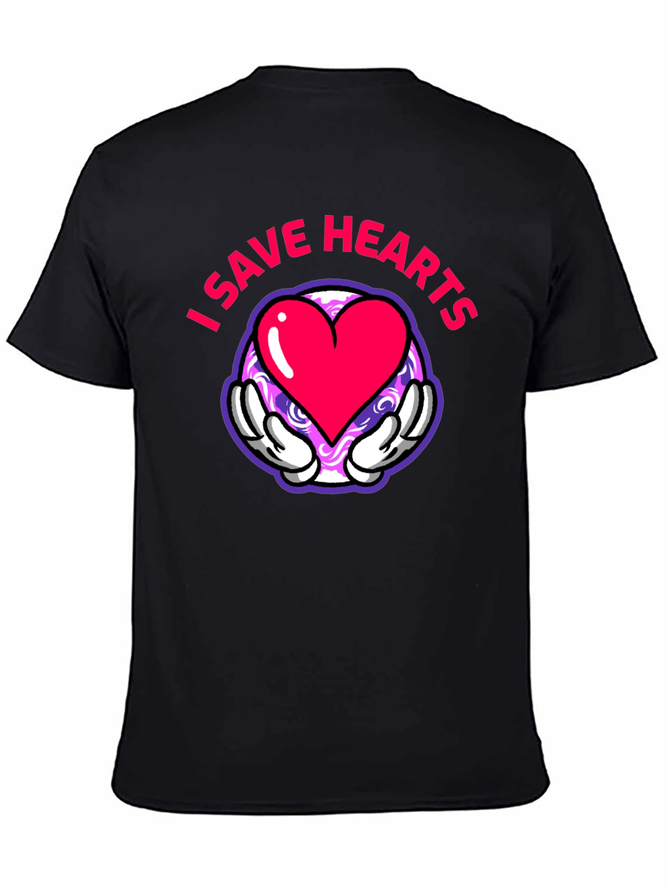 I Save Hearts Cartoon Graphic Tee