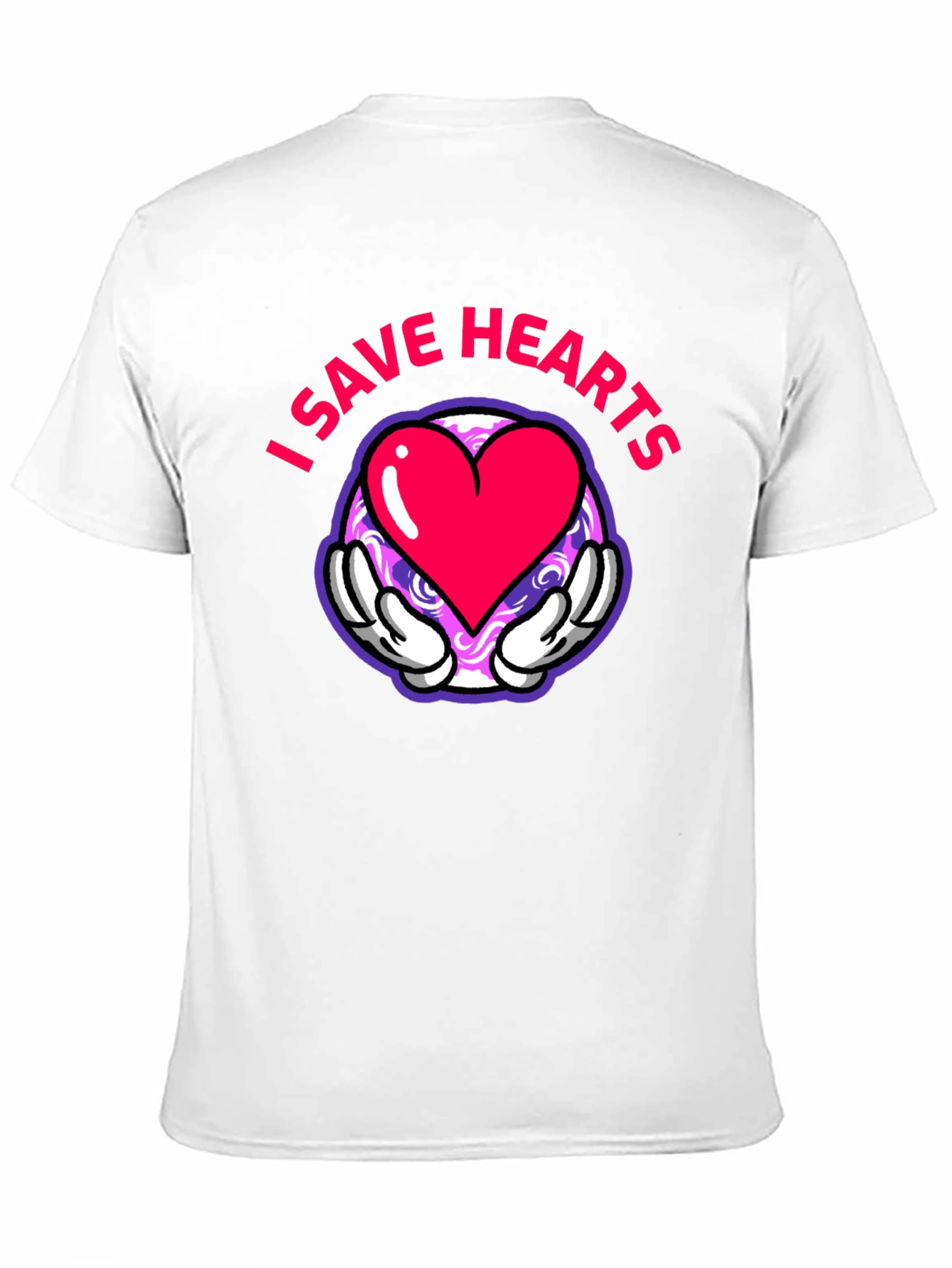 I Save Hearts Cartoon Graphic Tee