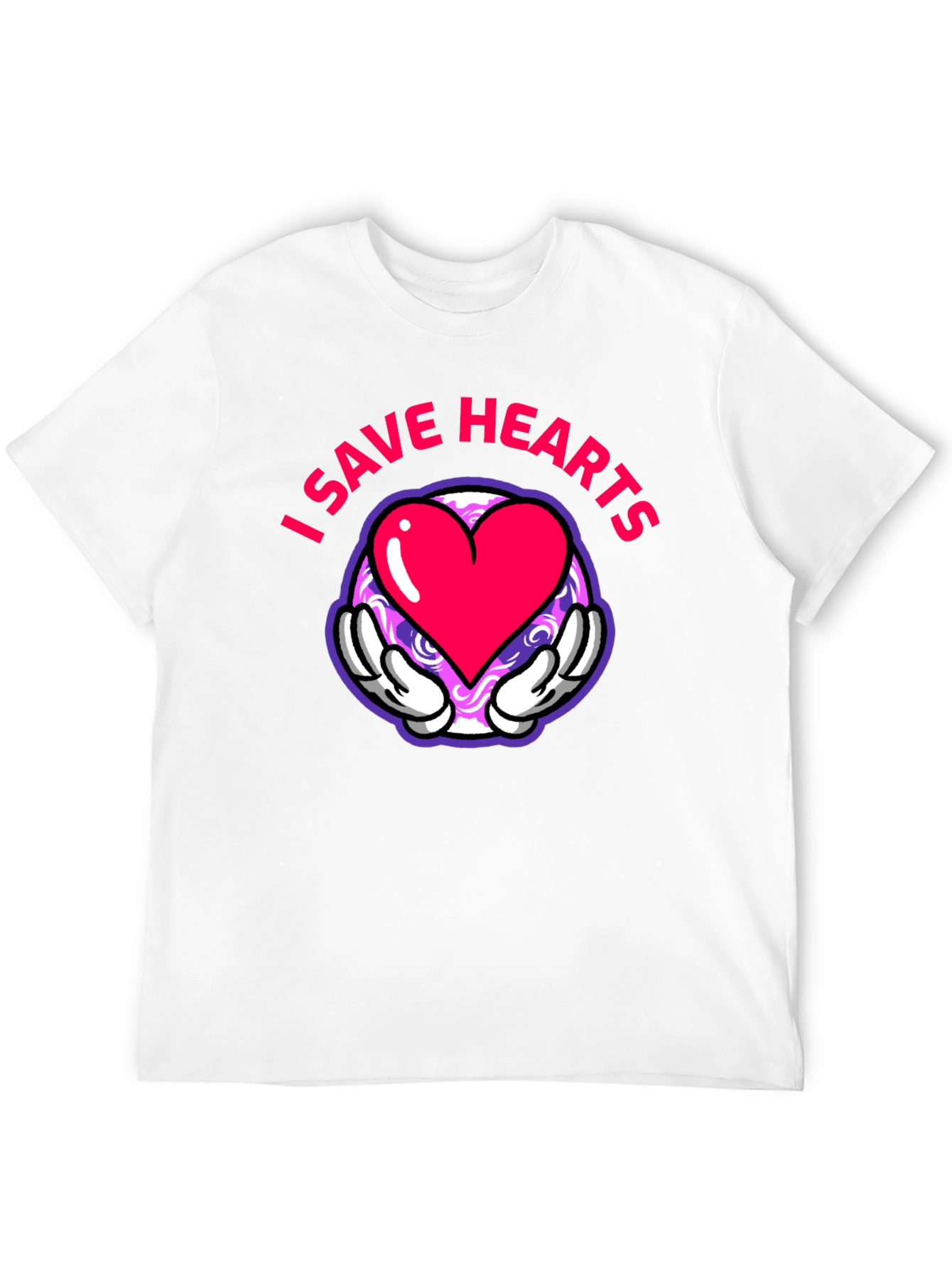 I Save Hearts Cartoon Graphic Tee