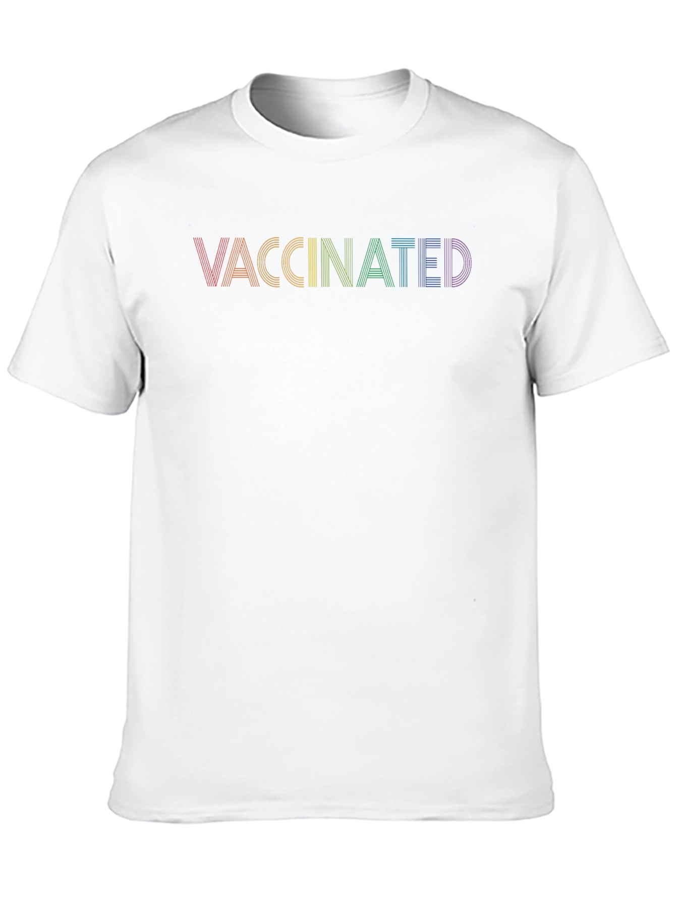 Vaccinated Pride Rainbow T-Shirt