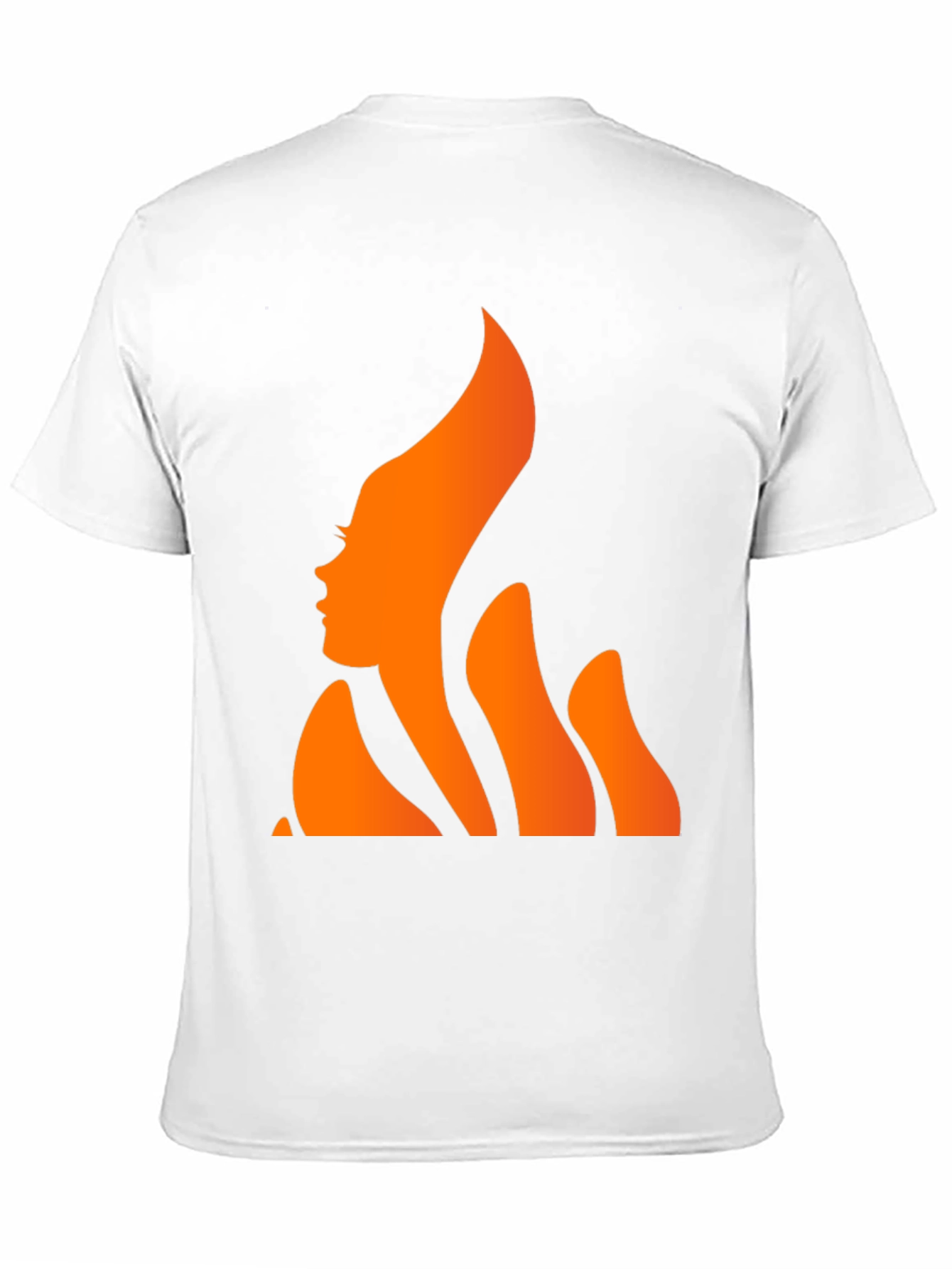 Fiery Woman Graphic Tee - Stylish Black T-Shirt